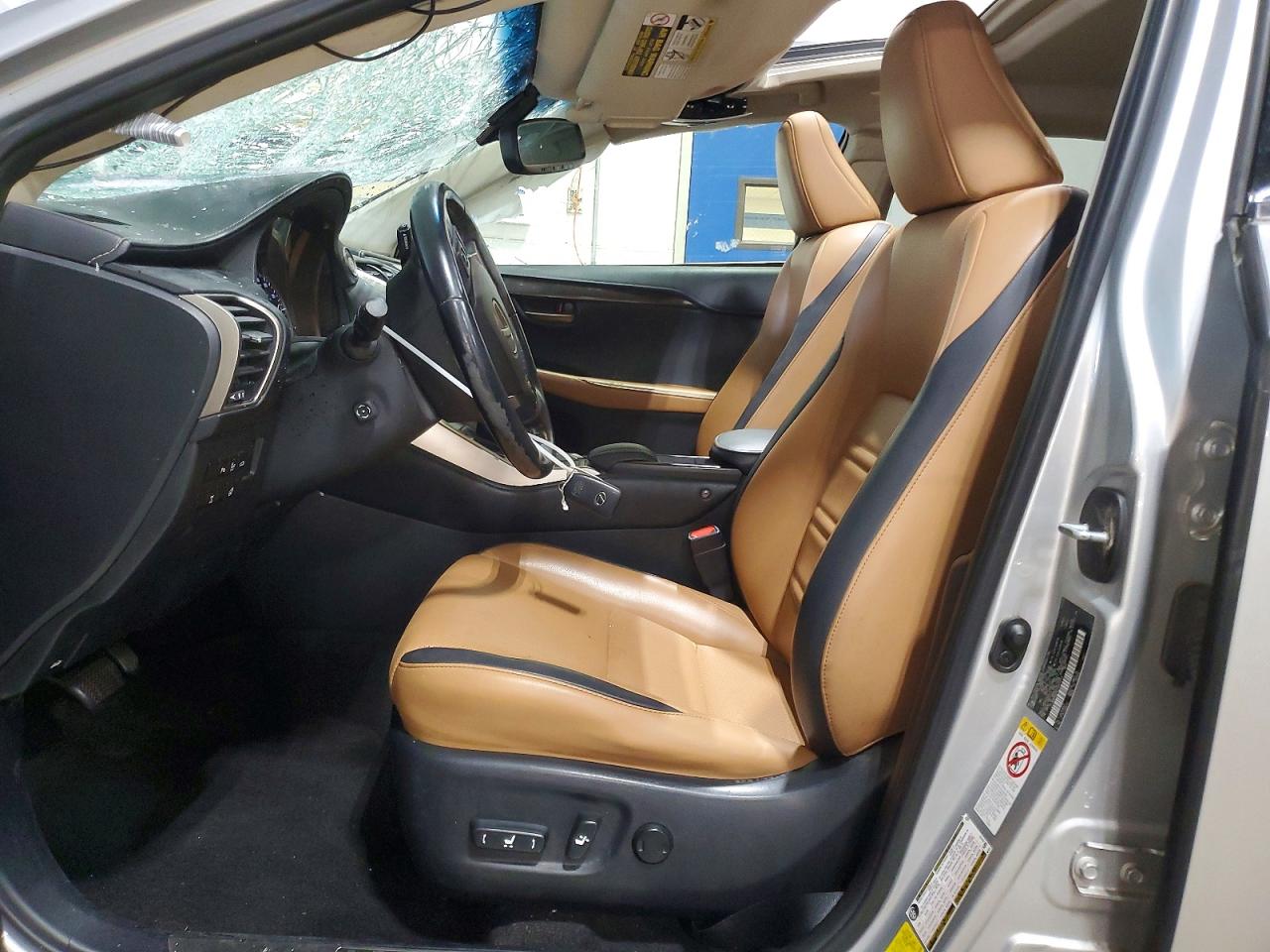 2015 Lexus Nx 200t Silver vin: JTJBARBZ6F2001914