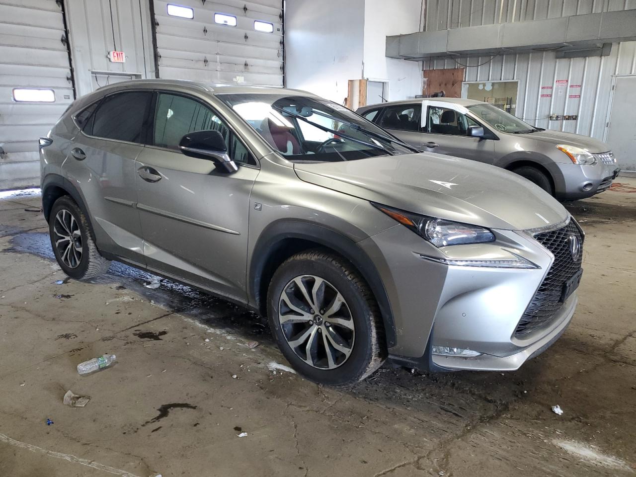 2015 Lexus Nx 200t Gray vin: JTJBARBZ6F2013822