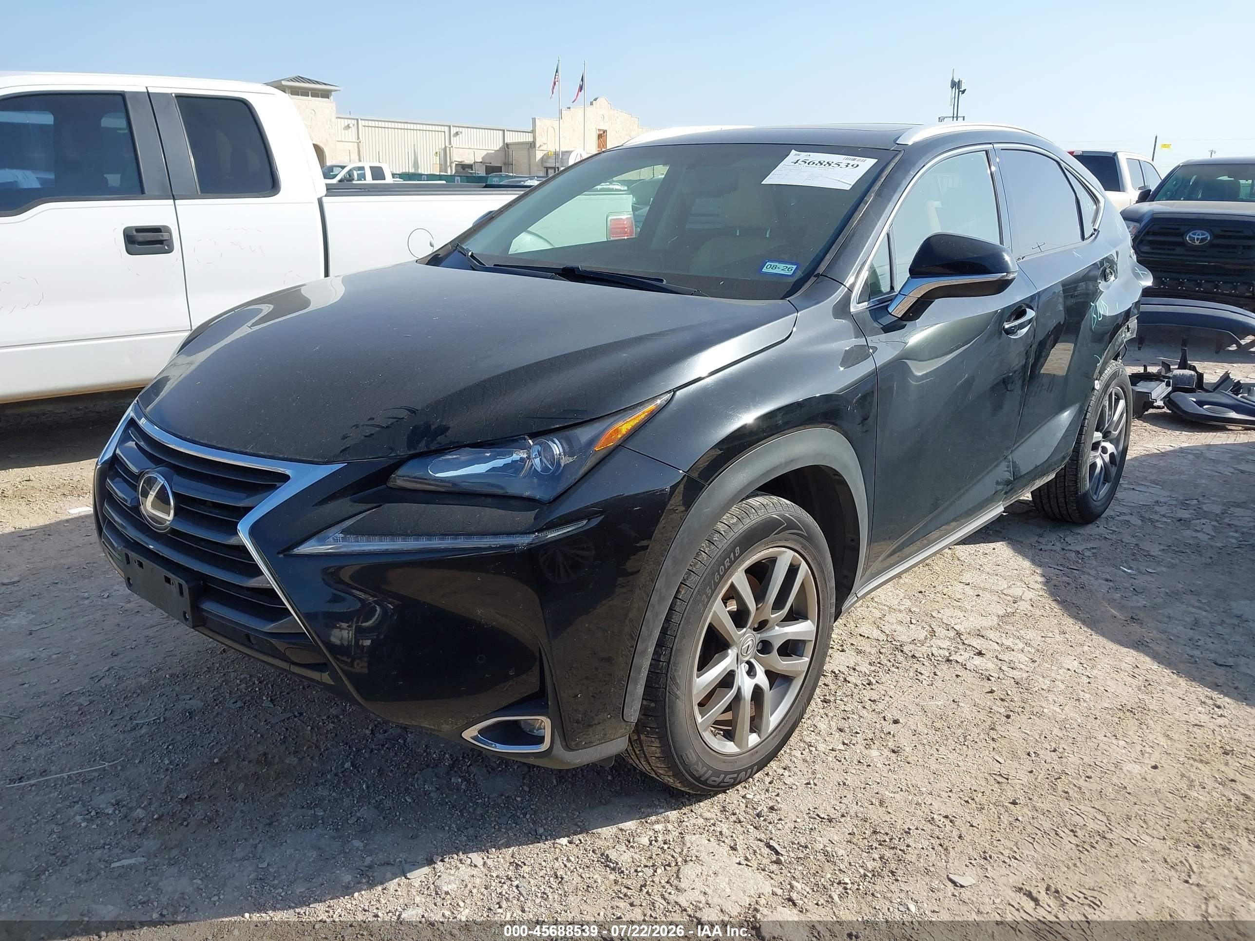 2015 Lexus Nx 200t   Black vin: JTJBARBZ6F2023959
