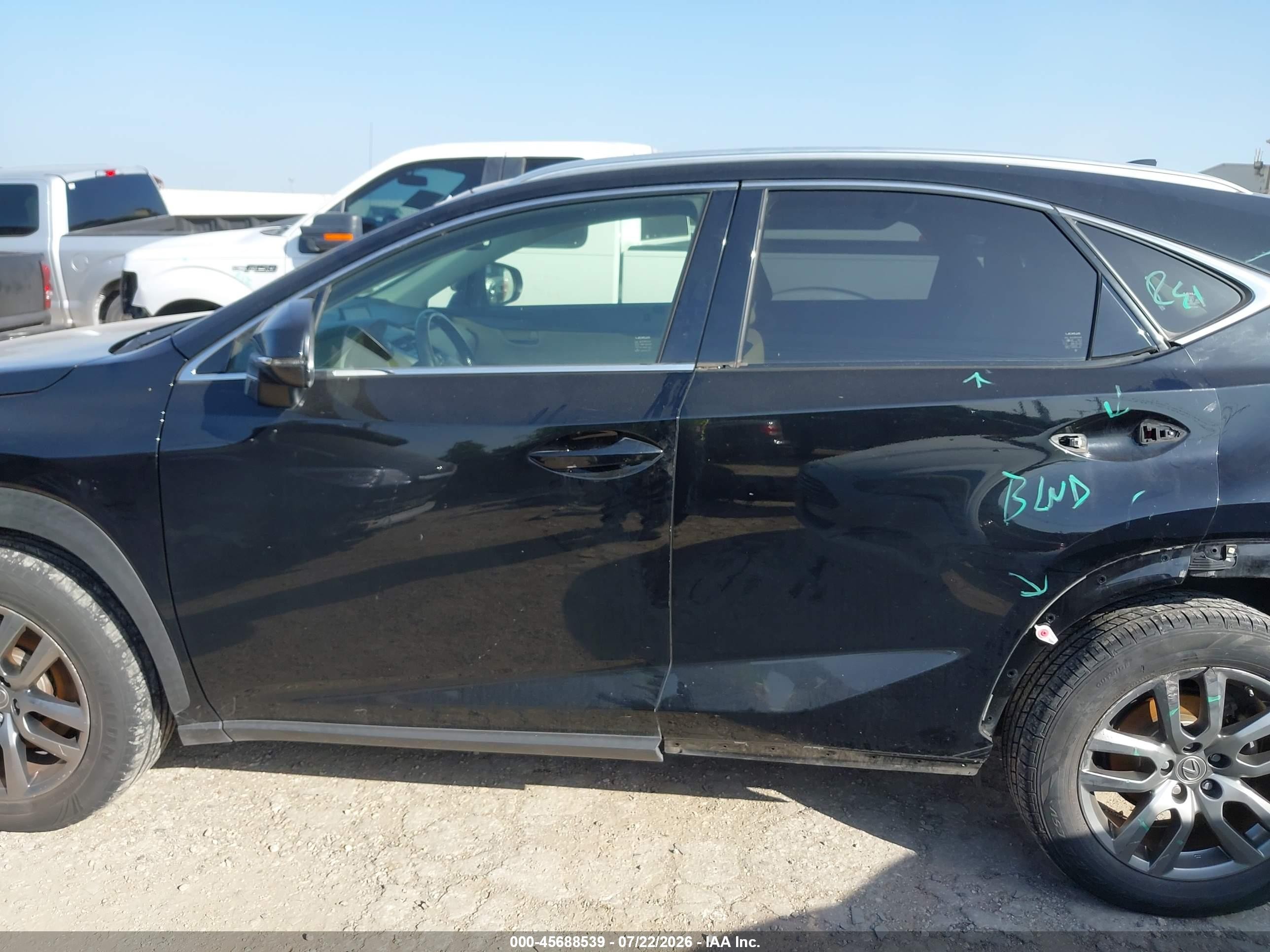 2015 Lexus Nx 200t   Black vin: JTJBARBZ6F2023959