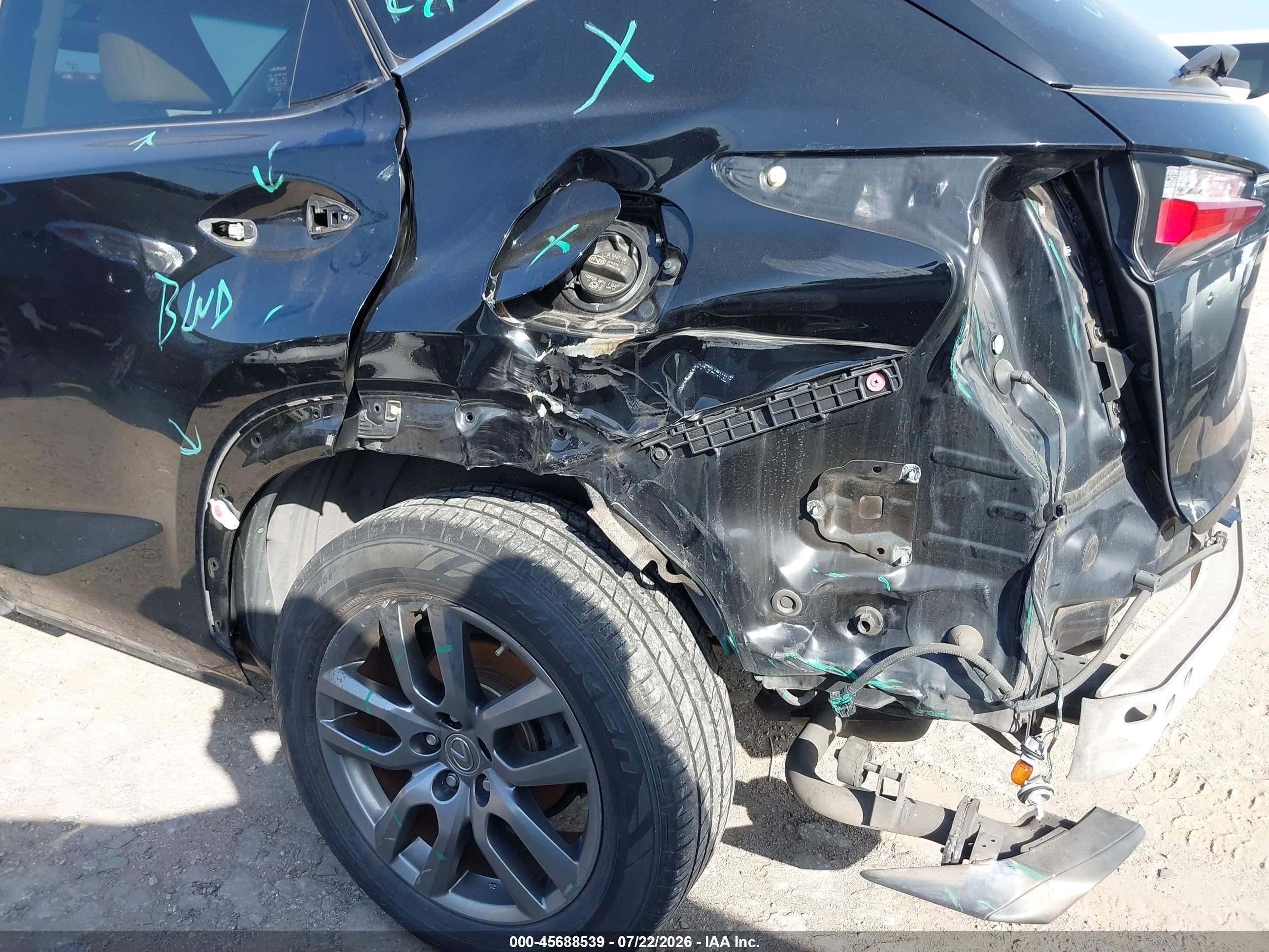 2015 Lexus Nx 200t   Black vin: JTJBARBZ6F2023959