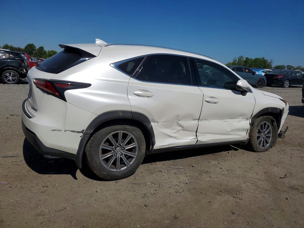 2015 Lexus Nx 200t White vin: JTJBARBZ6F2024920