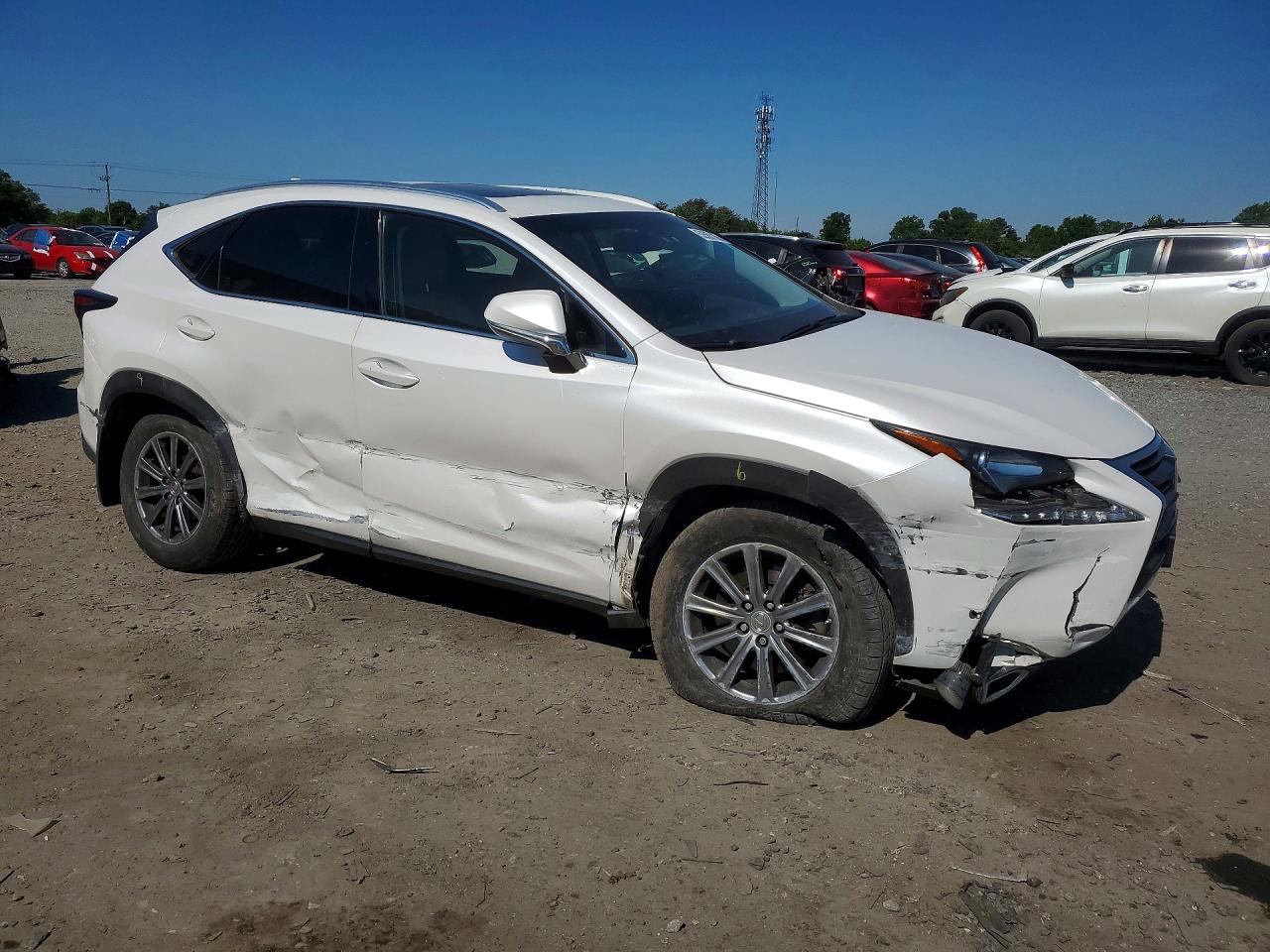 2015 Lexus Nx 200t White vin: JTJBARBZ6F2024920