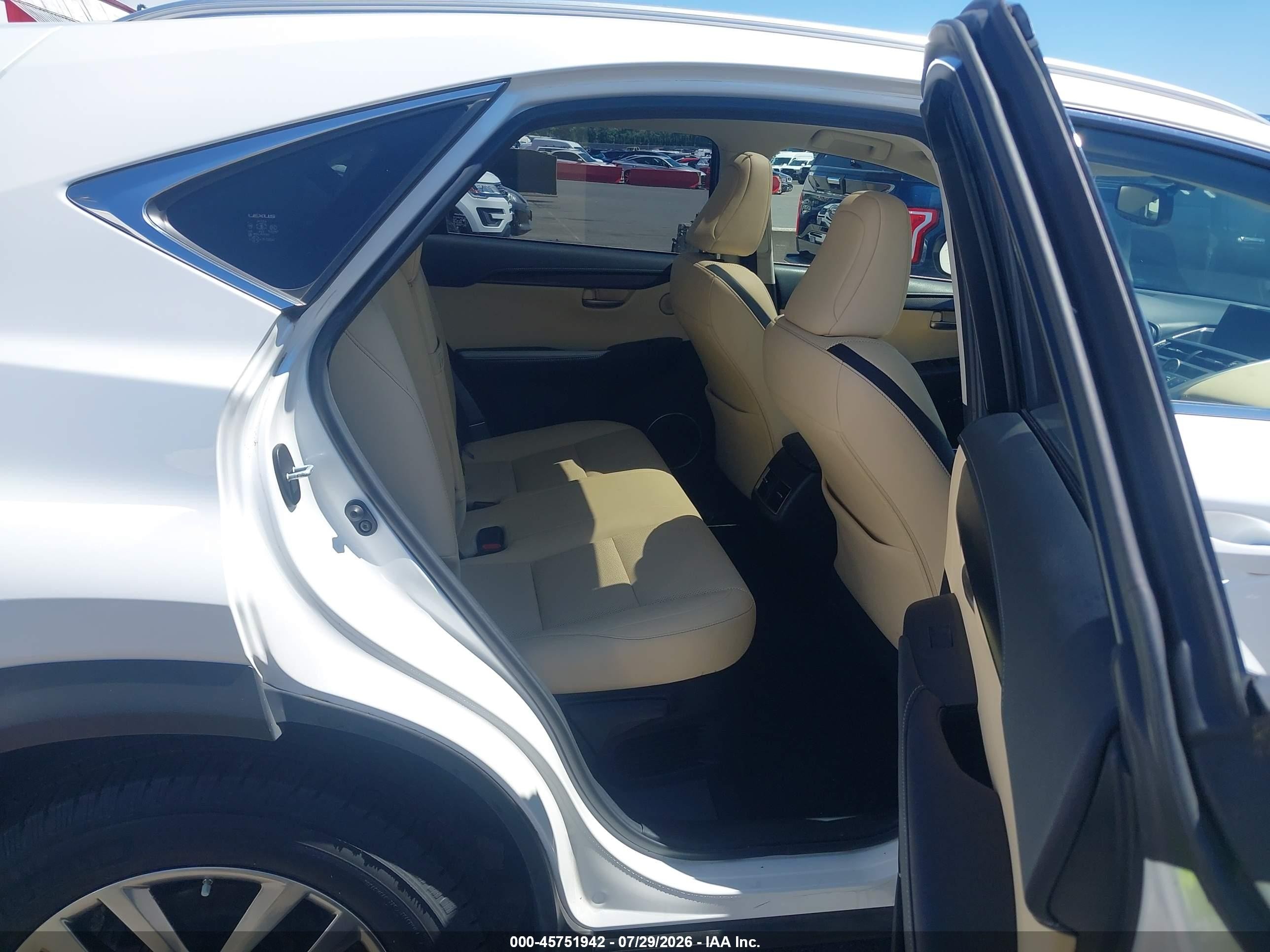 2015 Lexus Nx 200t White vin: JTJBARBZ6F2030569