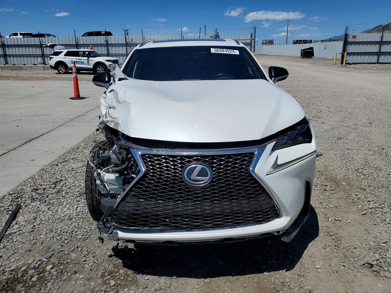 2015 Lexus Nx 200t White vin: JTJBARBZ6F2036212