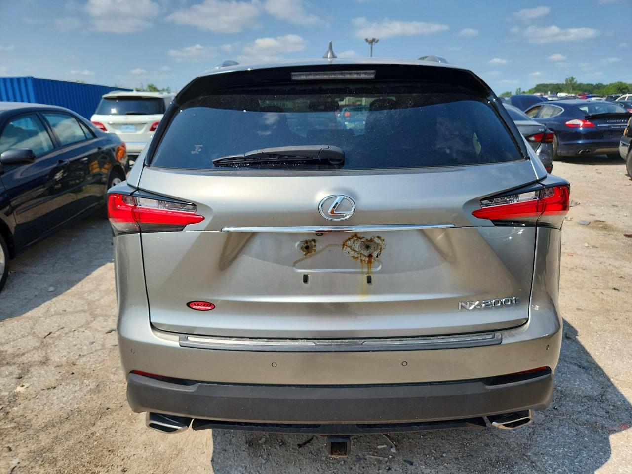 2015 Lexus Nx 200t Silver vin: JTJBARBZ6F2042821