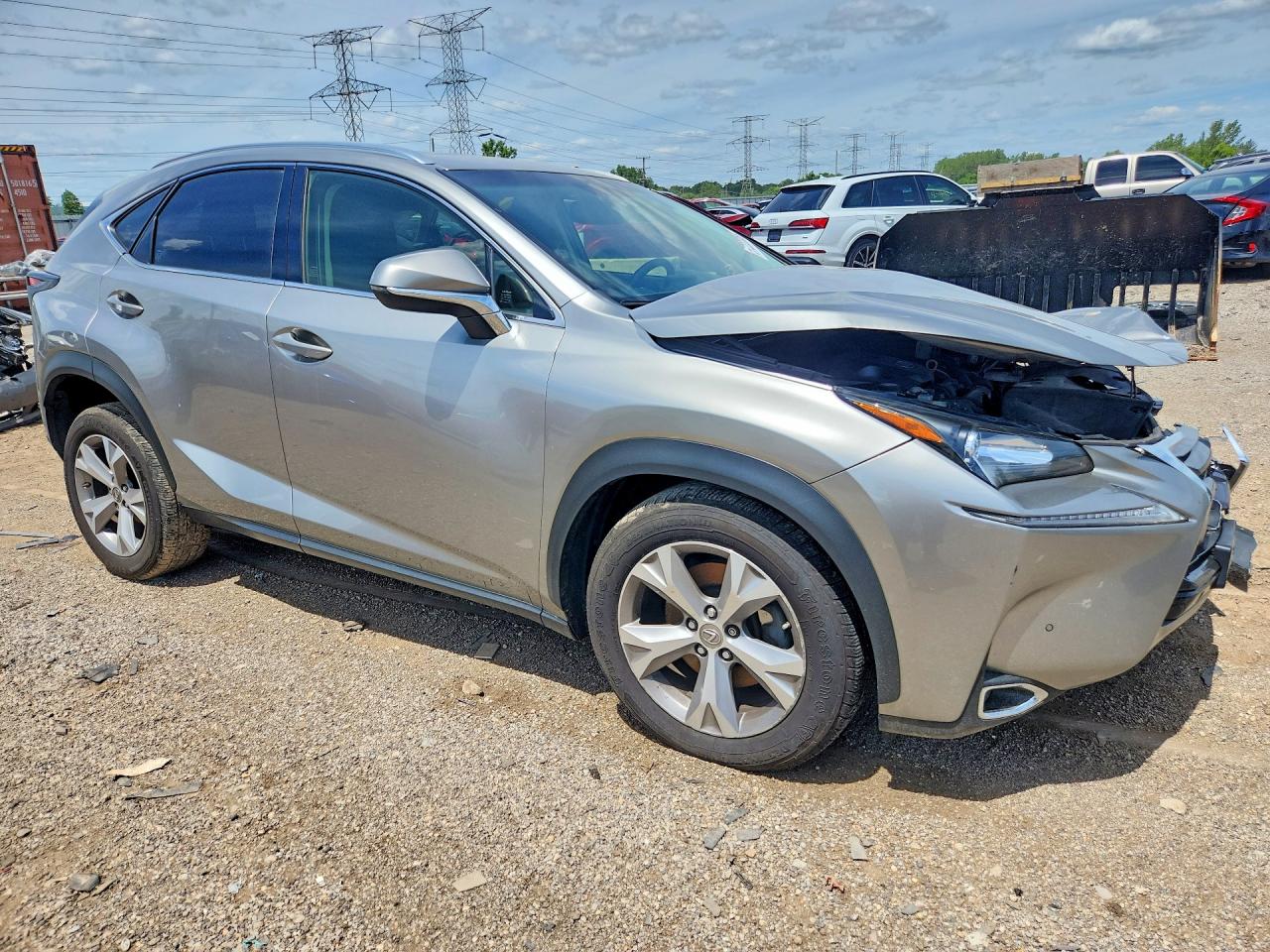 2017 Lexus Nx 200t Base Gray vin: JTJBARBZ6H2108254