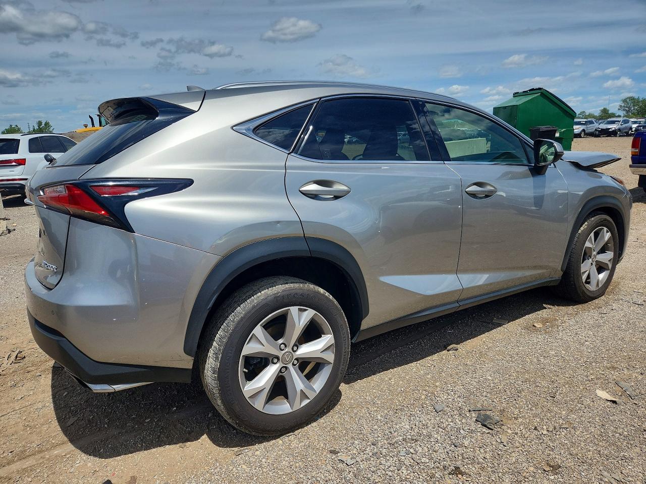 2017 Lexus Nx 200t Base Gray vin: JTJBARBZ6H2108254