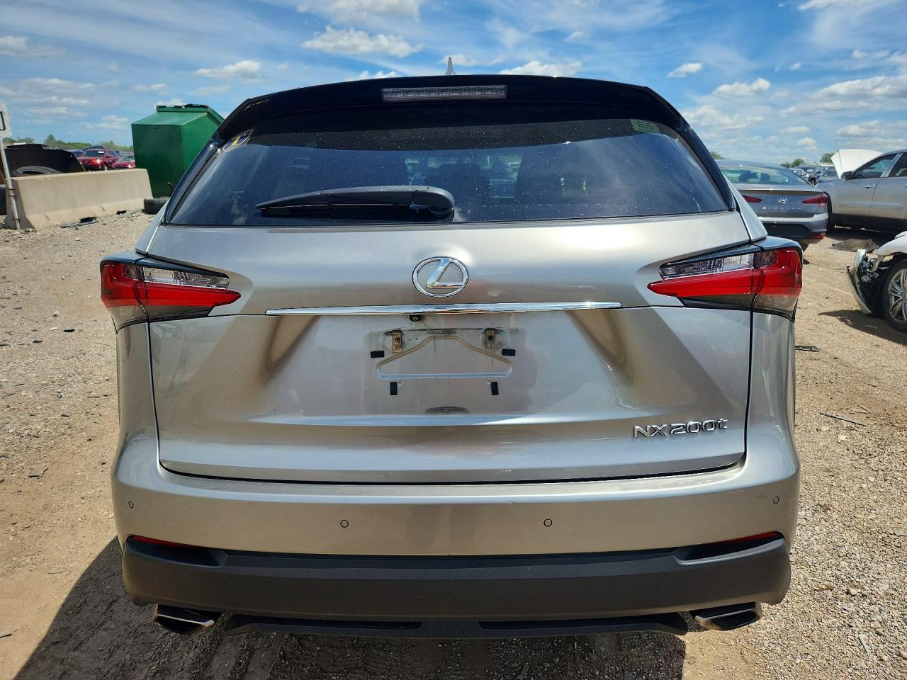 2017 Lexus Nx 200t Base Gray vin: JTJBARBZ6H2108254
