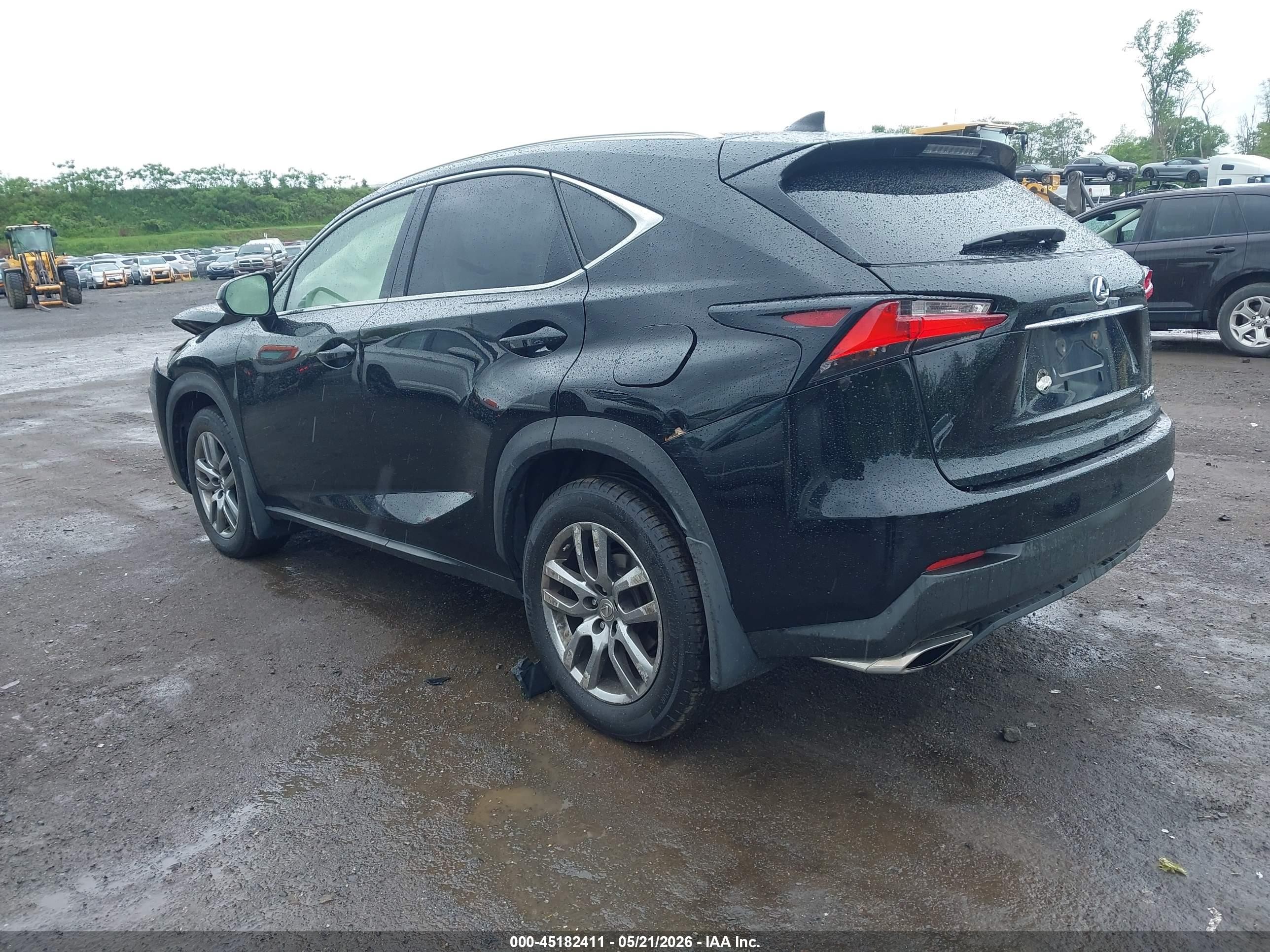 2015 Lexus Nx 200t   Black vin: JTJBARBZ7F2003333