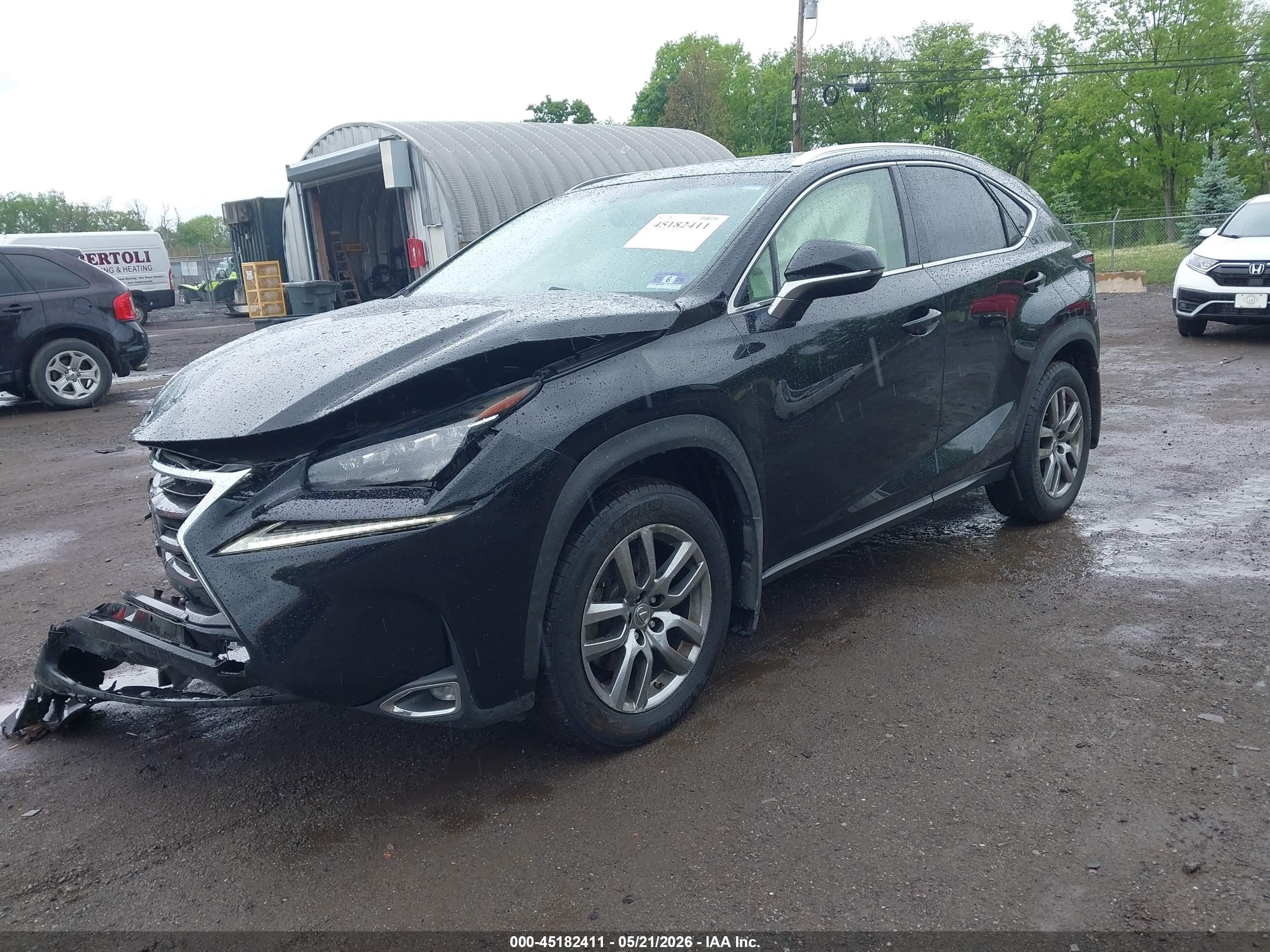 2015 Lexus Nx 200t   Black vin: JTJBARBZ7F2003333