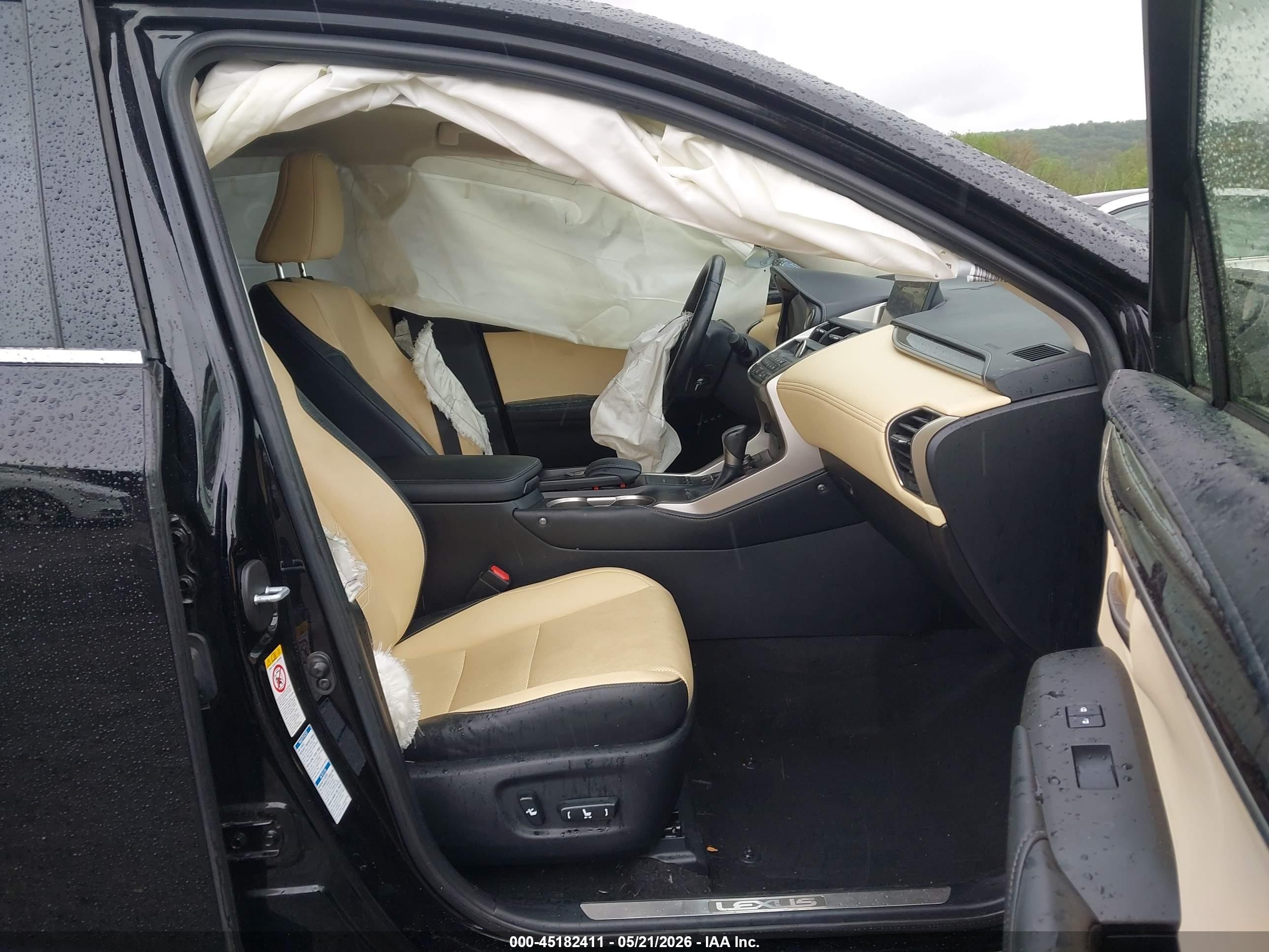 2015 Lexus Nx 200t   Black vin: JTJBARBZ7F2003333
