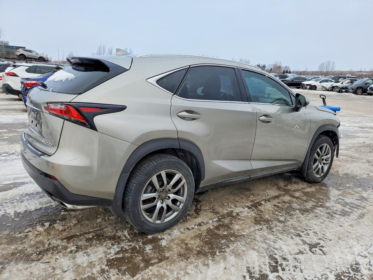 2015 Lexus Nx 200t Gray vin: JTJBARBZ7F2007298