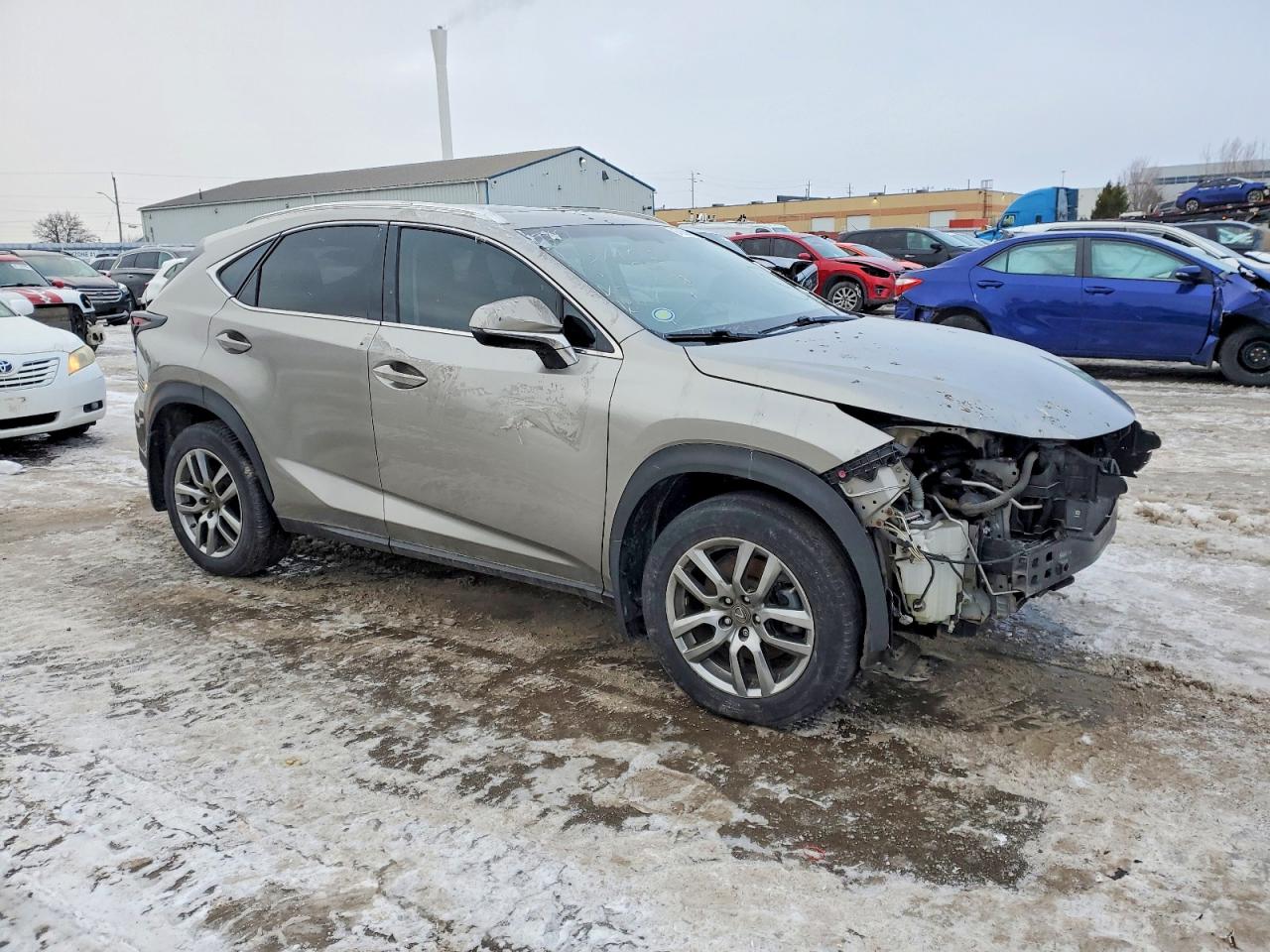 2015 Lexus Nx 200t Gray vin: JTJBARBZ7F2007298