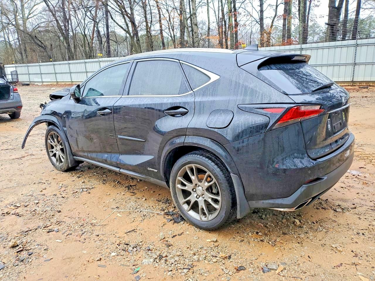 2015 Lexus Nx 200t Black vin: JTJBARBZ7F2028121