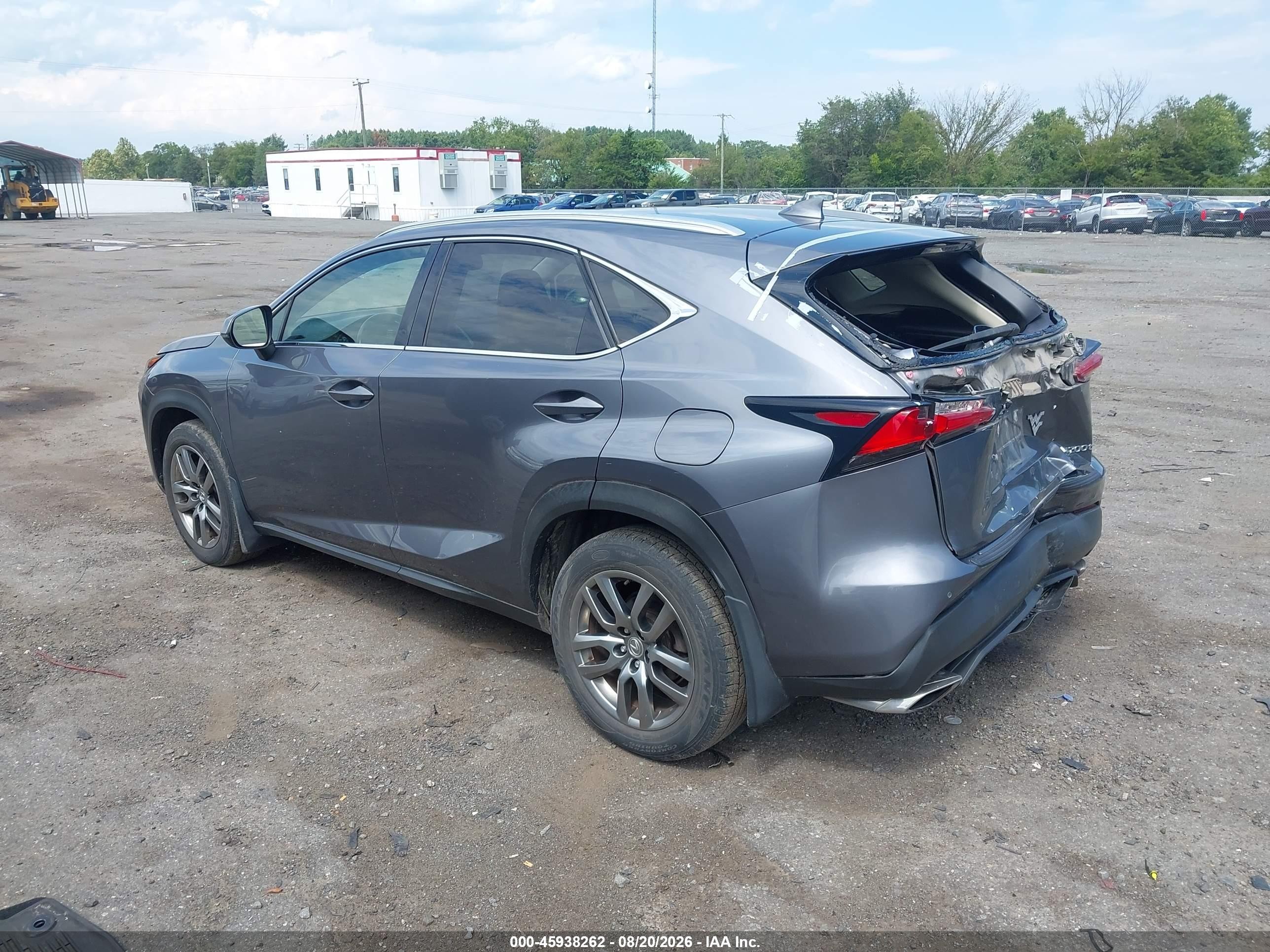 2015 Lexus Nx 200t Gray vin: JTJBARBZ7F2042164