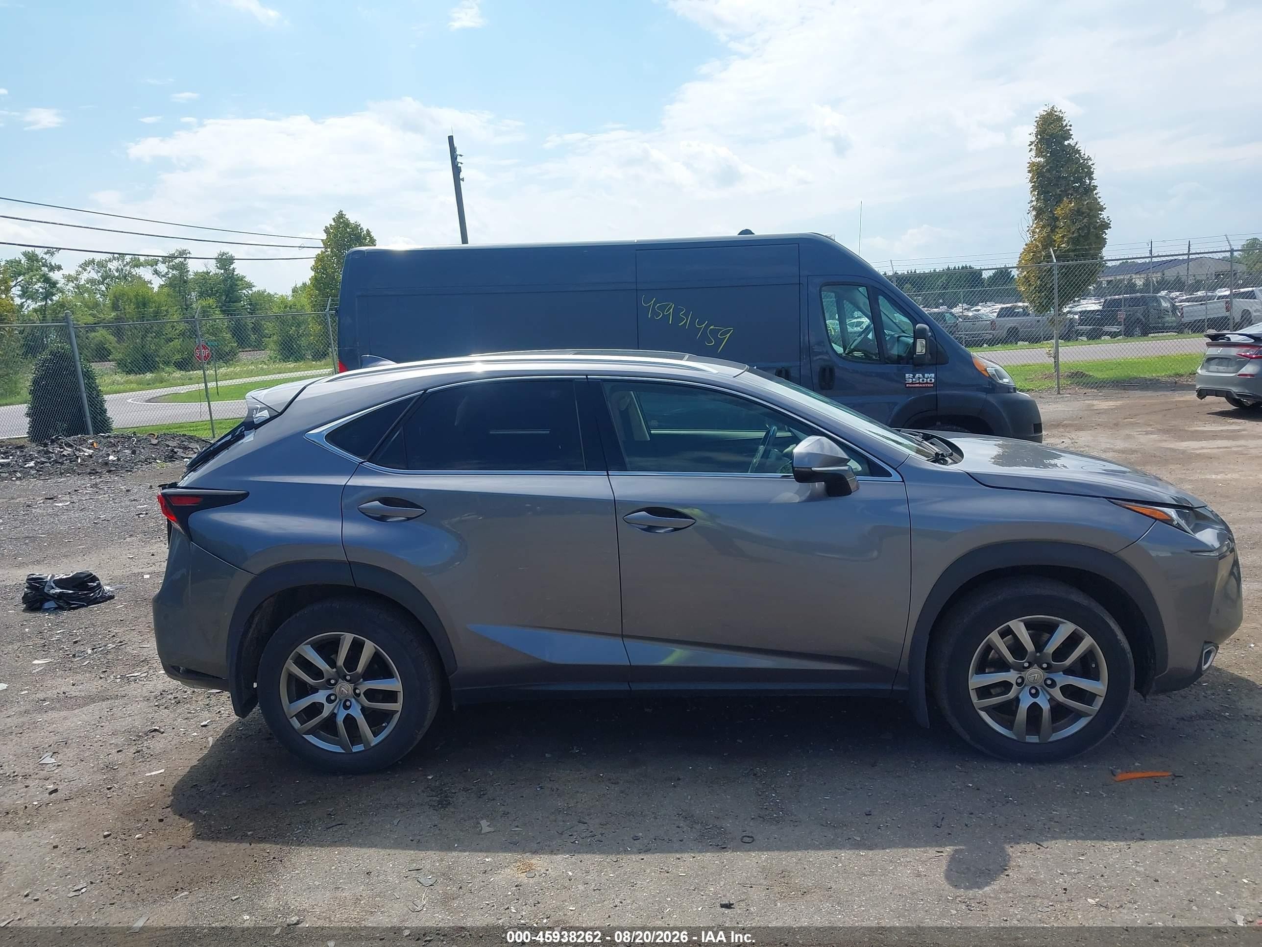 2015 Lexus Nx 200t Gray vin: JTJBARBZ7F2042164
