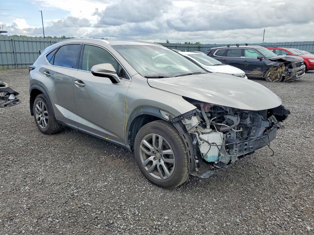 2015 Lexus Nx 200t Silver vin: JTJBARBZ7F2043864