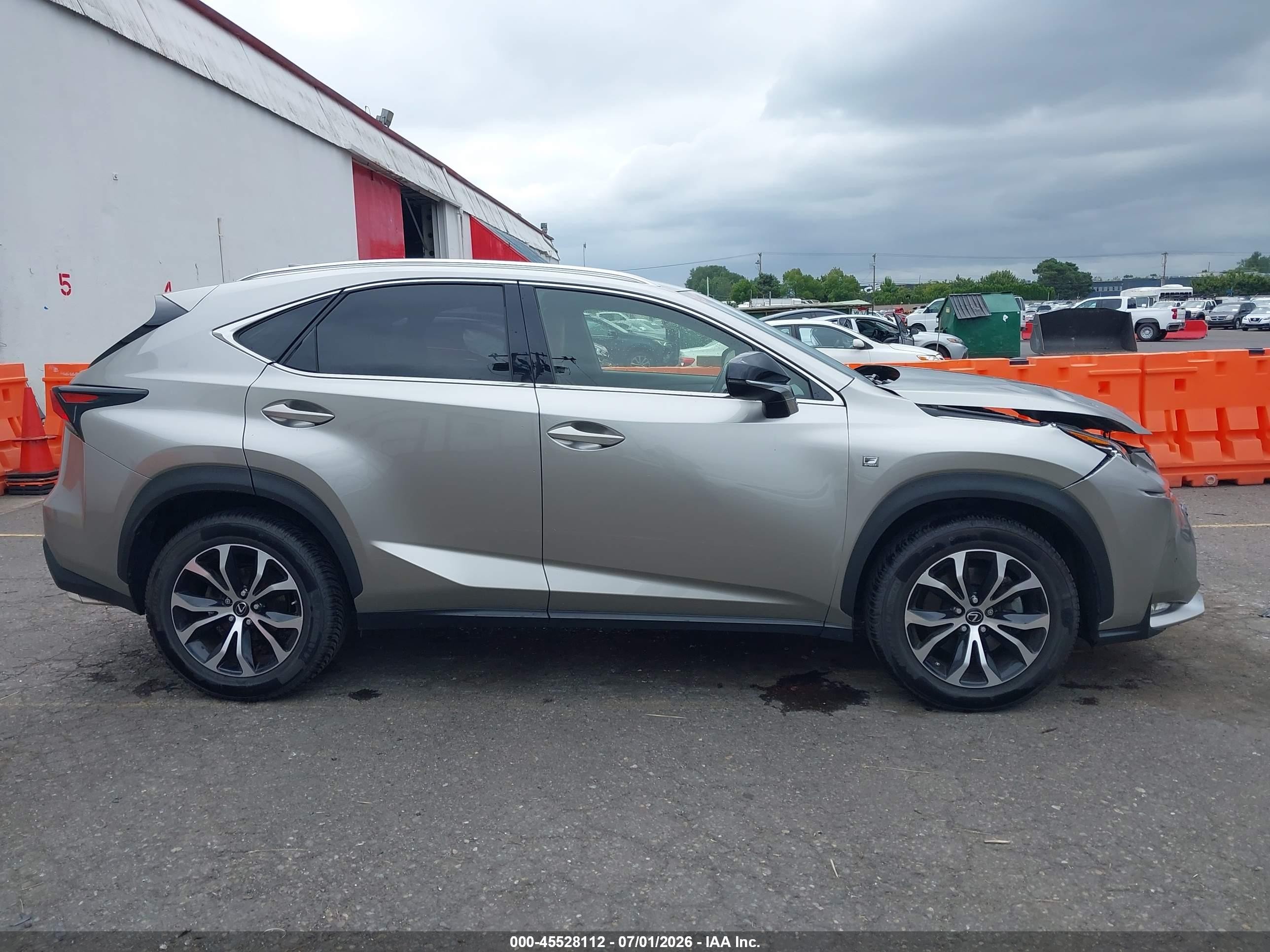 2015 Lexus Nx 200t F Sport Silver vin: JTJBARBZ7F2045842