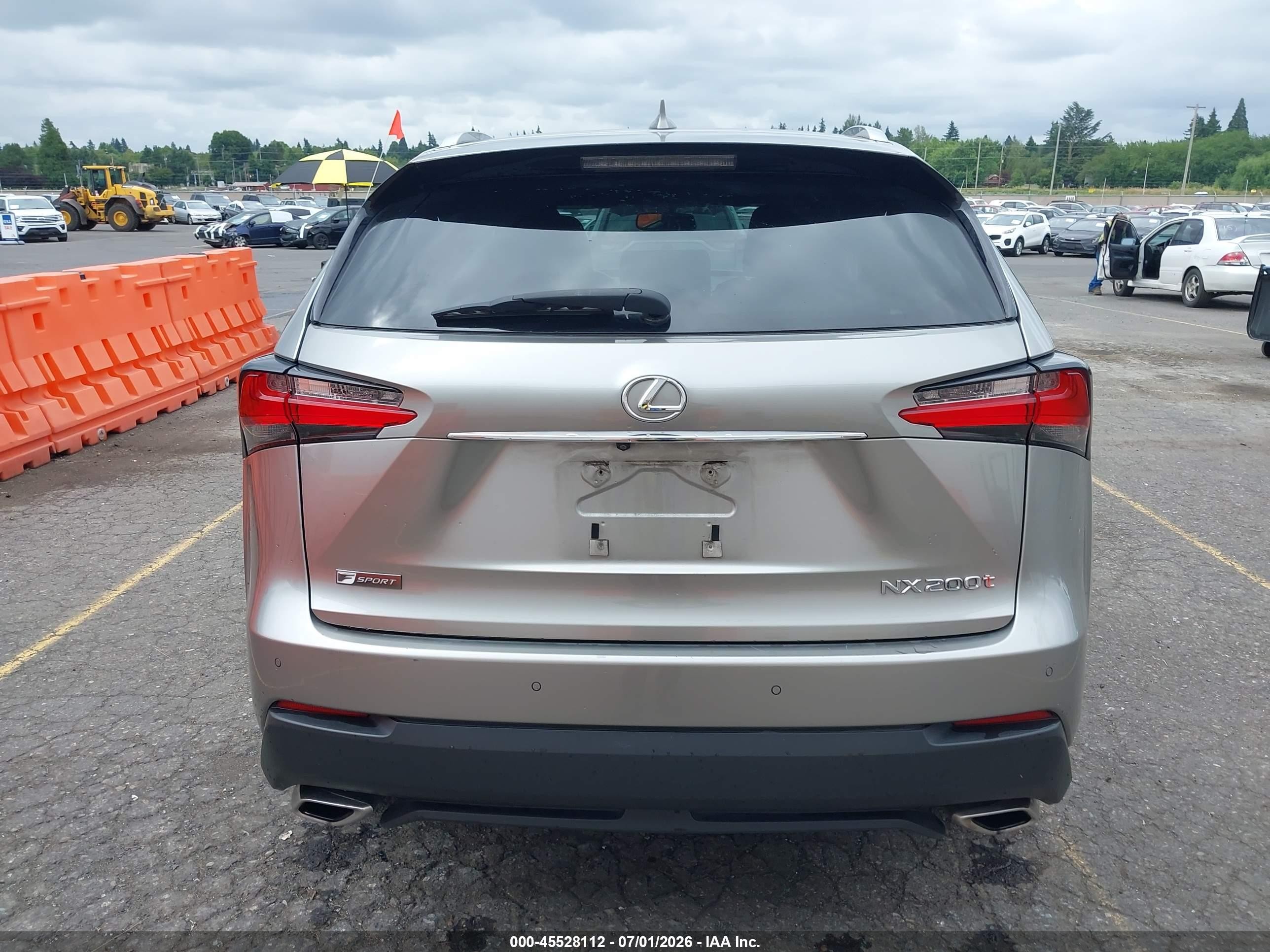 2015 Lexus Nx 200t F Sport Silver vin: JTJBARBZ7F2045842