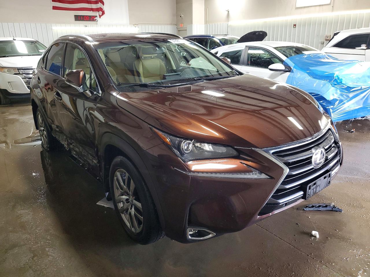 2016 Lexus Nx 200t Base Коричневый vin: JTJBARBZ7G2061671