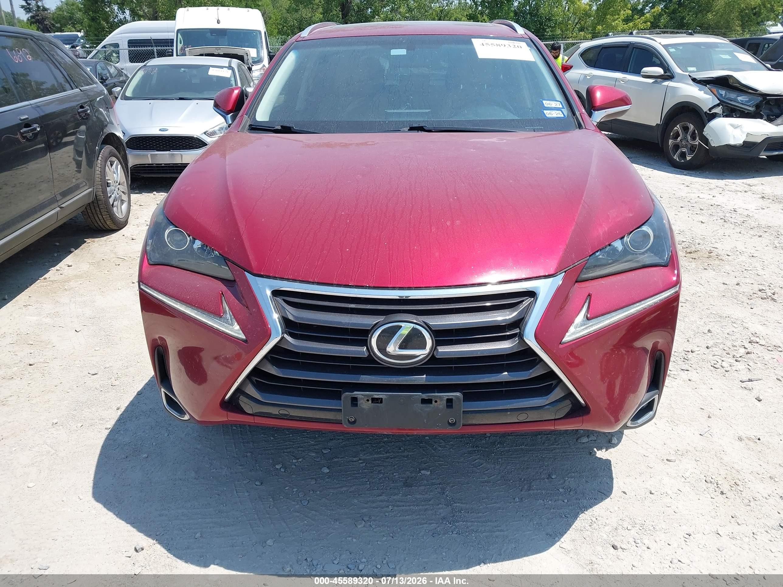 2015 Lexus Nx 200t   Red vin: JTJBARBZ8F2002207