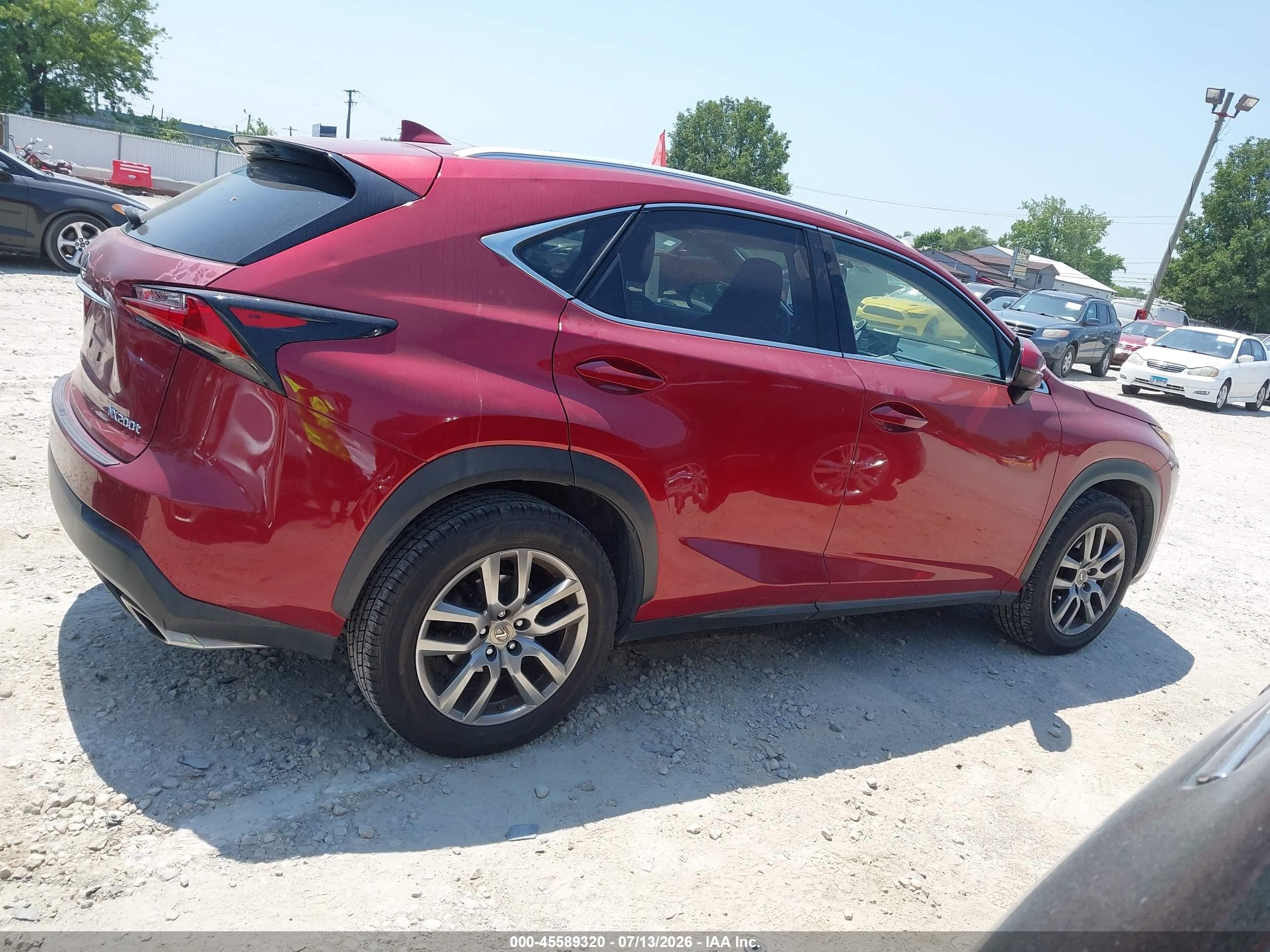 2015 Lexus Nx 200t   Red vin: JTJBARBZ8F2002207