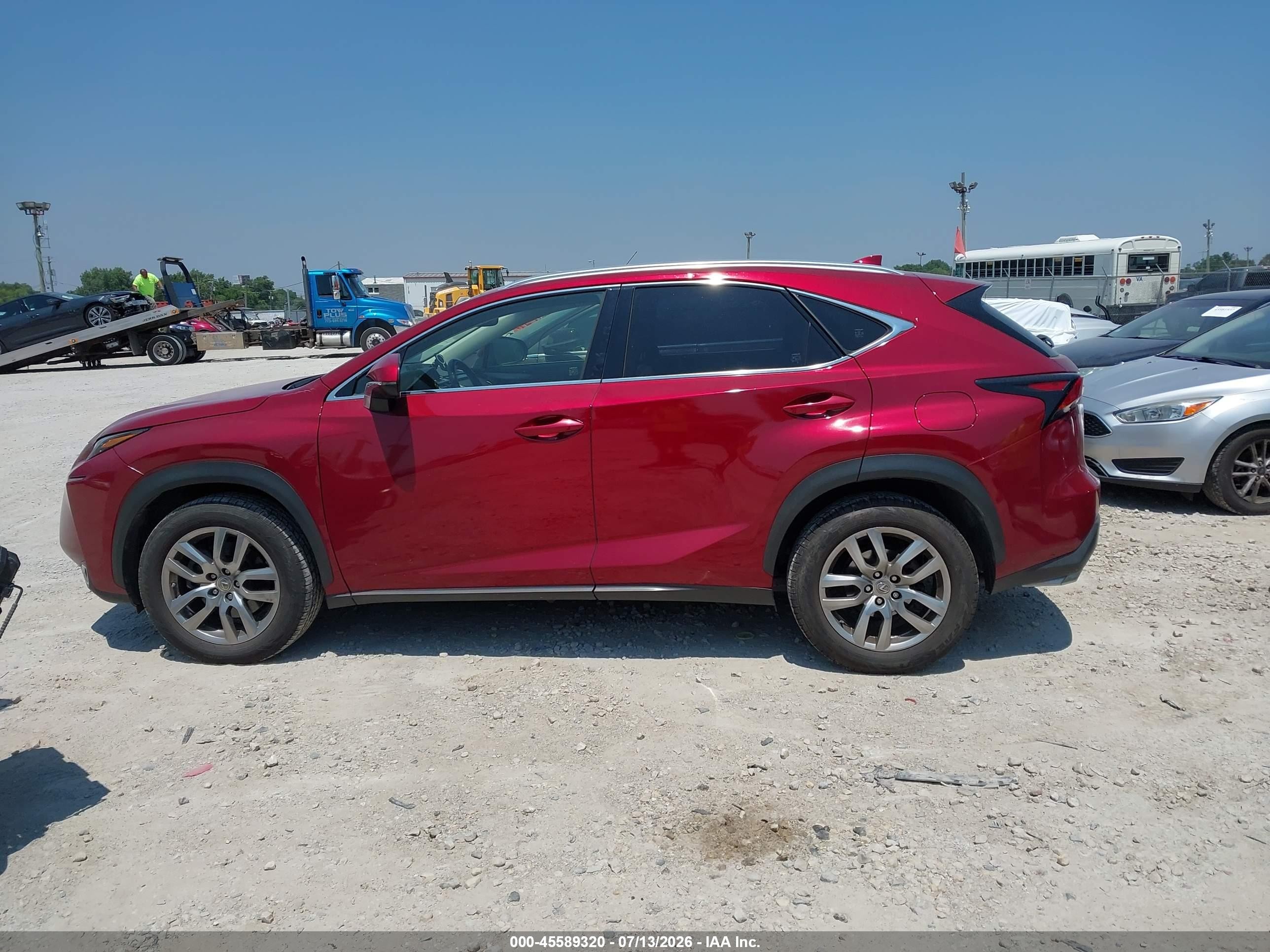 2015 Lexus Nx 200t   Red vin: JTJBARBZ8F2002207