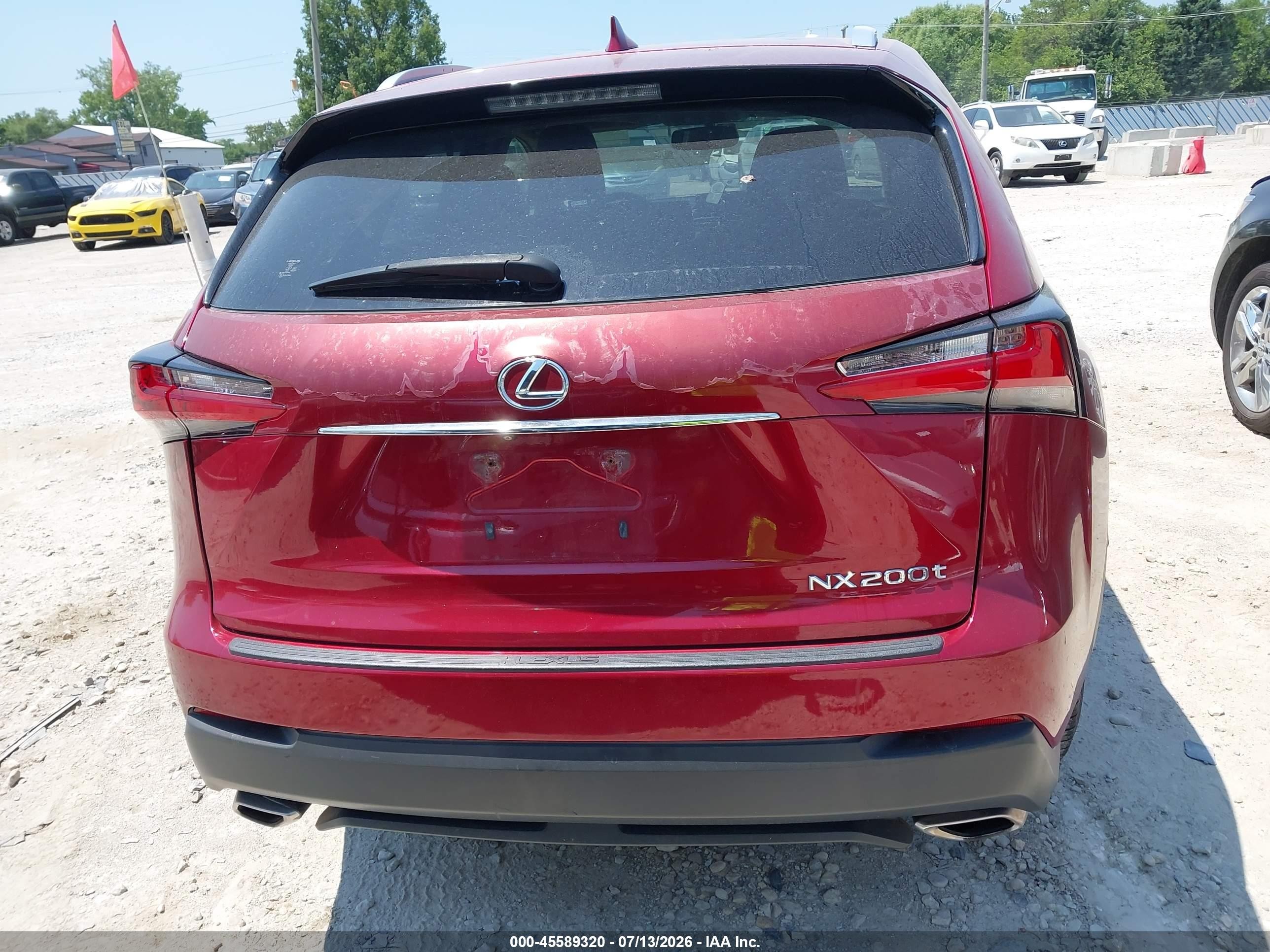 2015 Lexus Nx 200t   Red vin: JTJBARBZ8F2002207