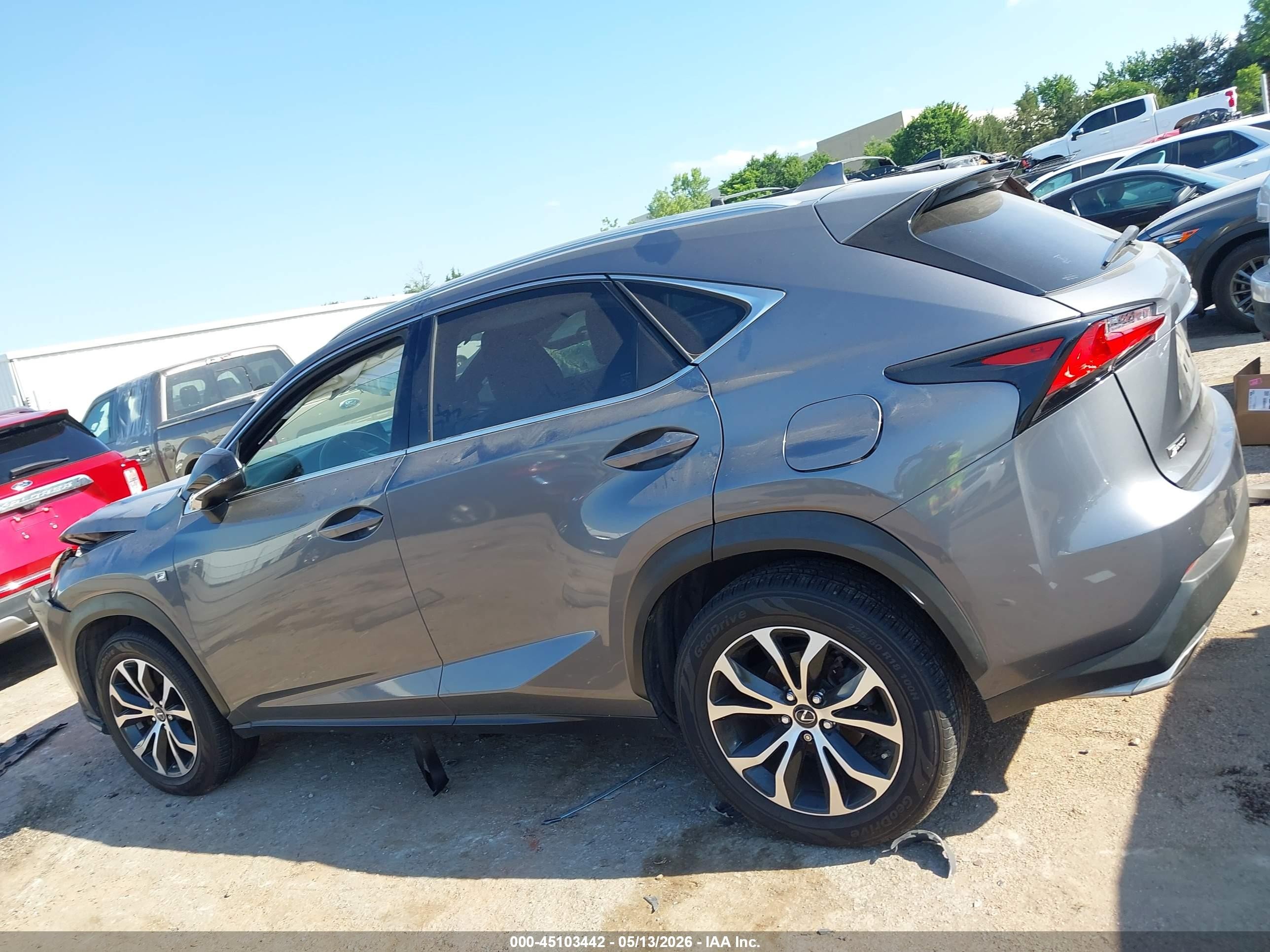 2015 Lexus Nx 200t F Sport Gray vin: JTJBARBZ8F2024093