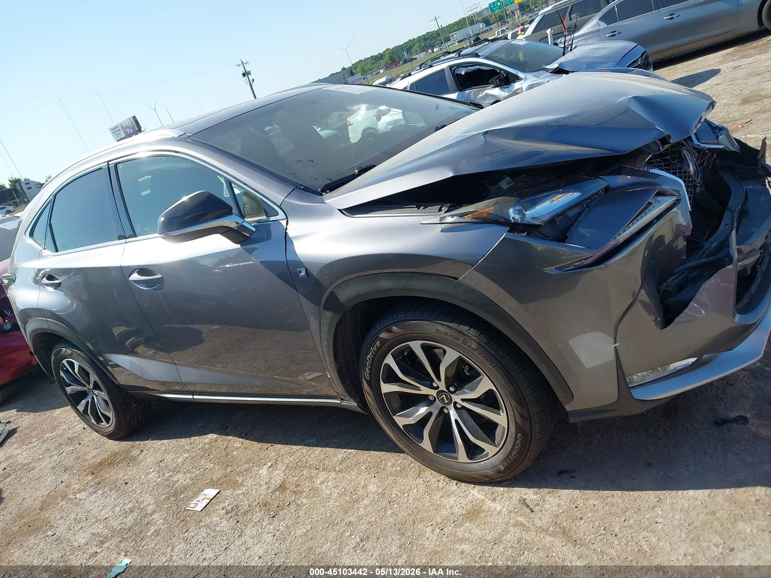 2015 Lexus Nx 200t F Sport Gray vin: JTJBARBZ8F2024093