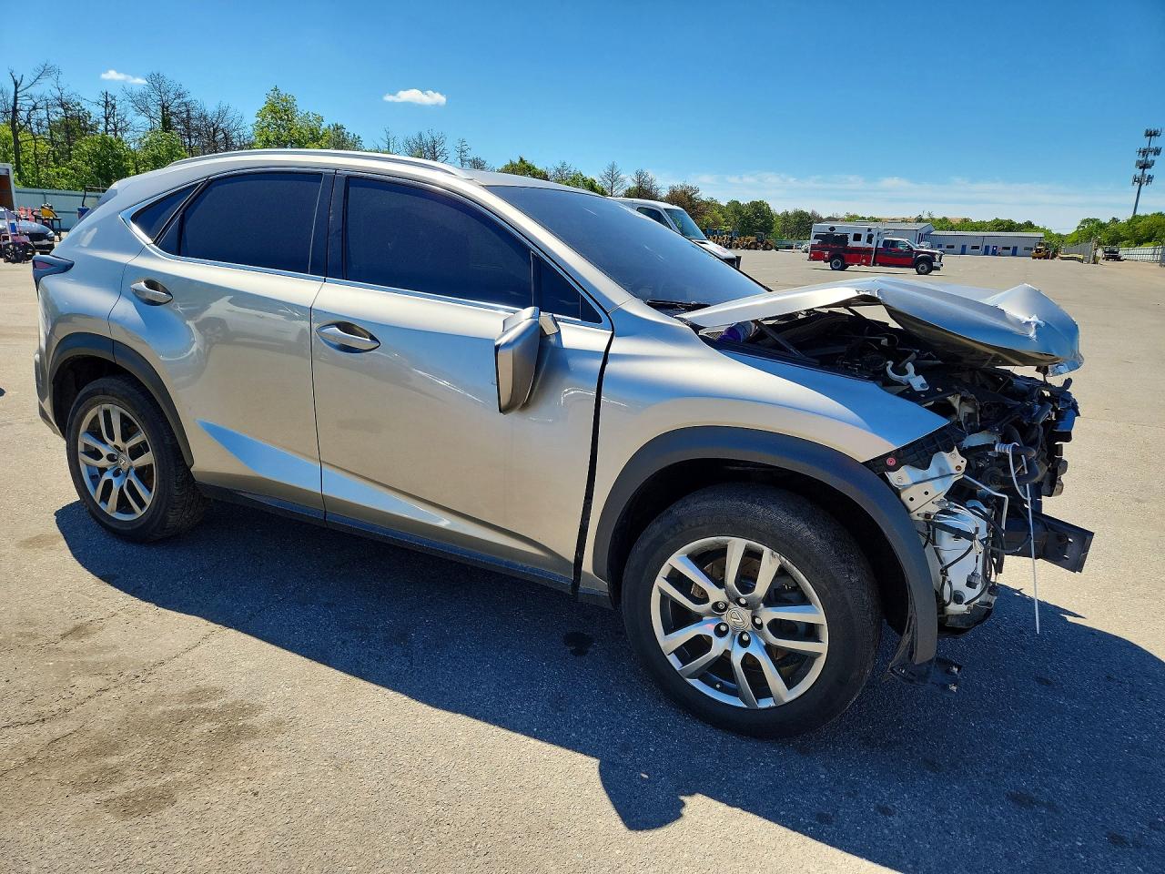 2015 Lexus Nx 200t Silver vin: JTJBARBZ8F2042092