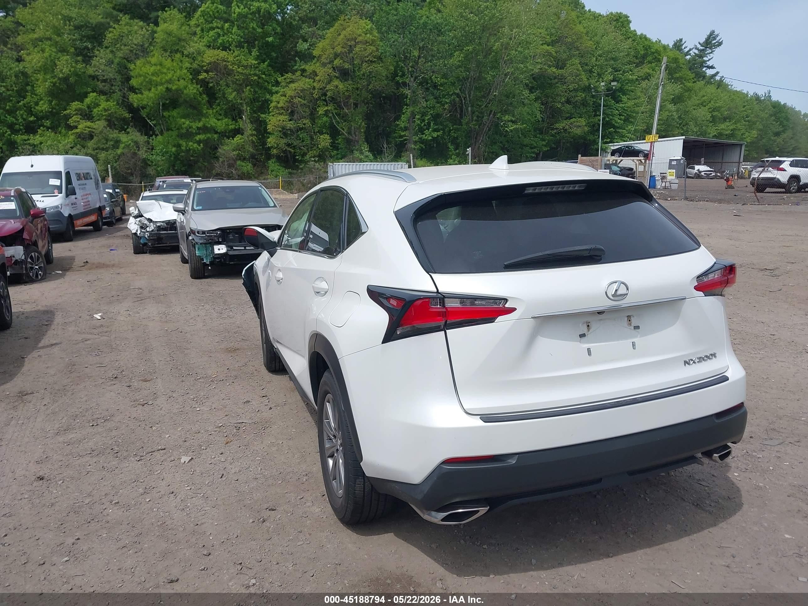 2016 Lexus Nx 200t   White vin: JTJBARBZ8G2059007