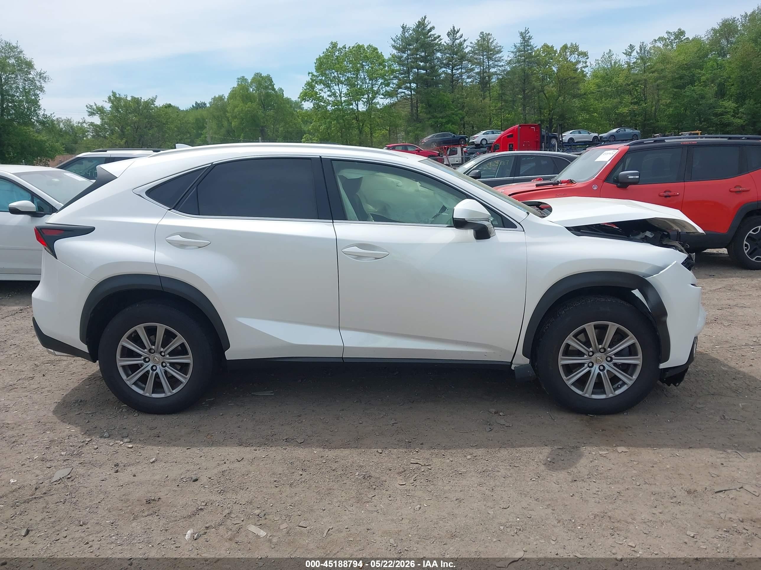 2016 Lexus Nx 200t   White vin: JTJBARBZ8G2059007