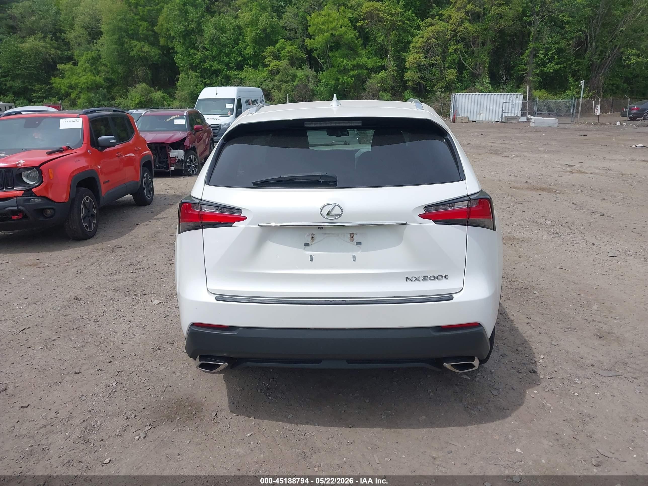 2016 Lexus Nx 200t   White vin: JTJBARBZ8G2059007