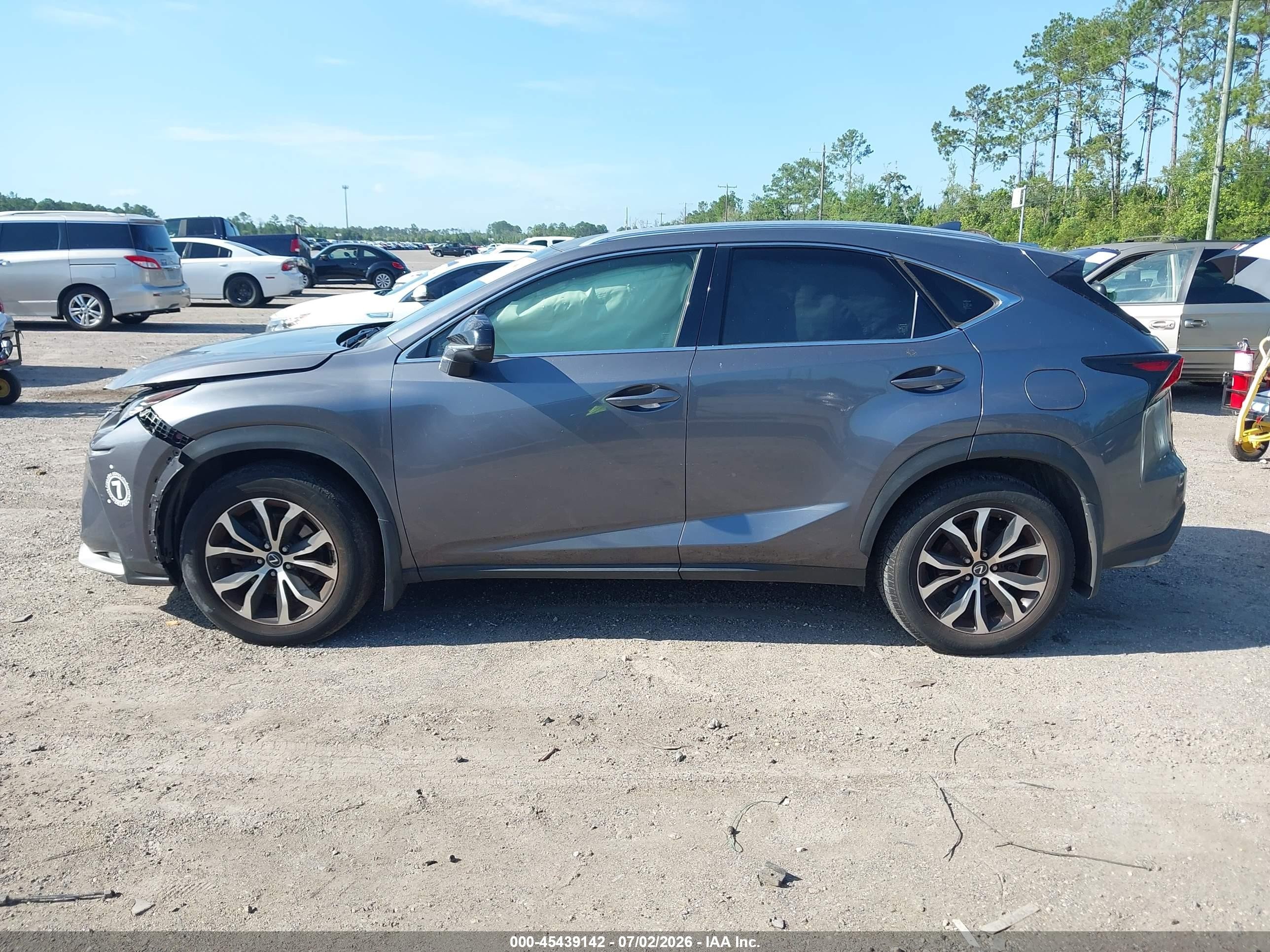 2015 Lexus Nx 200t F Sport Gray vin: JTJBARBZ9F2002071