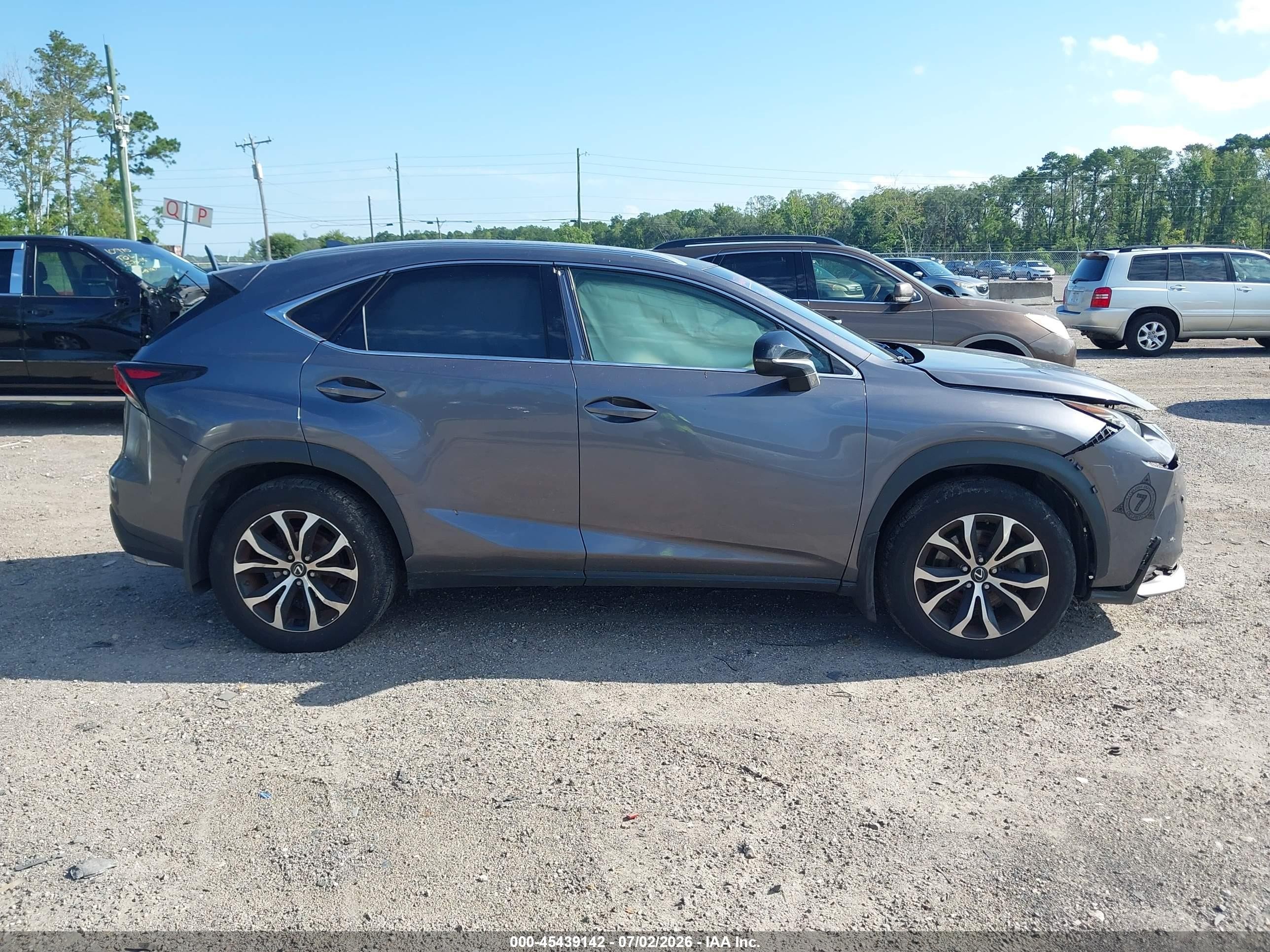 2015 Lexus Nx 200t F Sport Gray vin: JTJBARBZ9F2002071