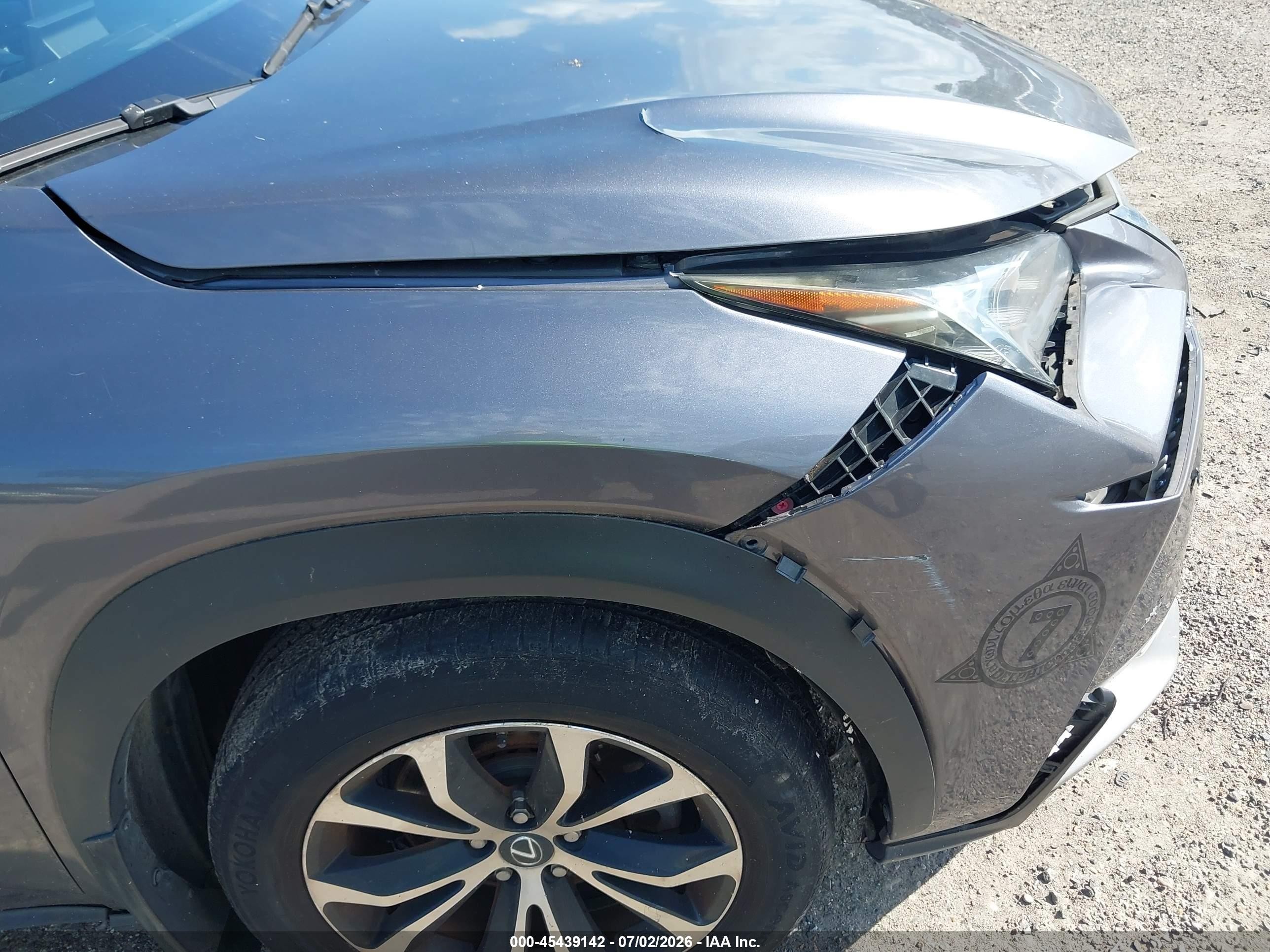 2015 Lexus Nx 200t F Sport Gray vin: JTJBARBZ9F2002071