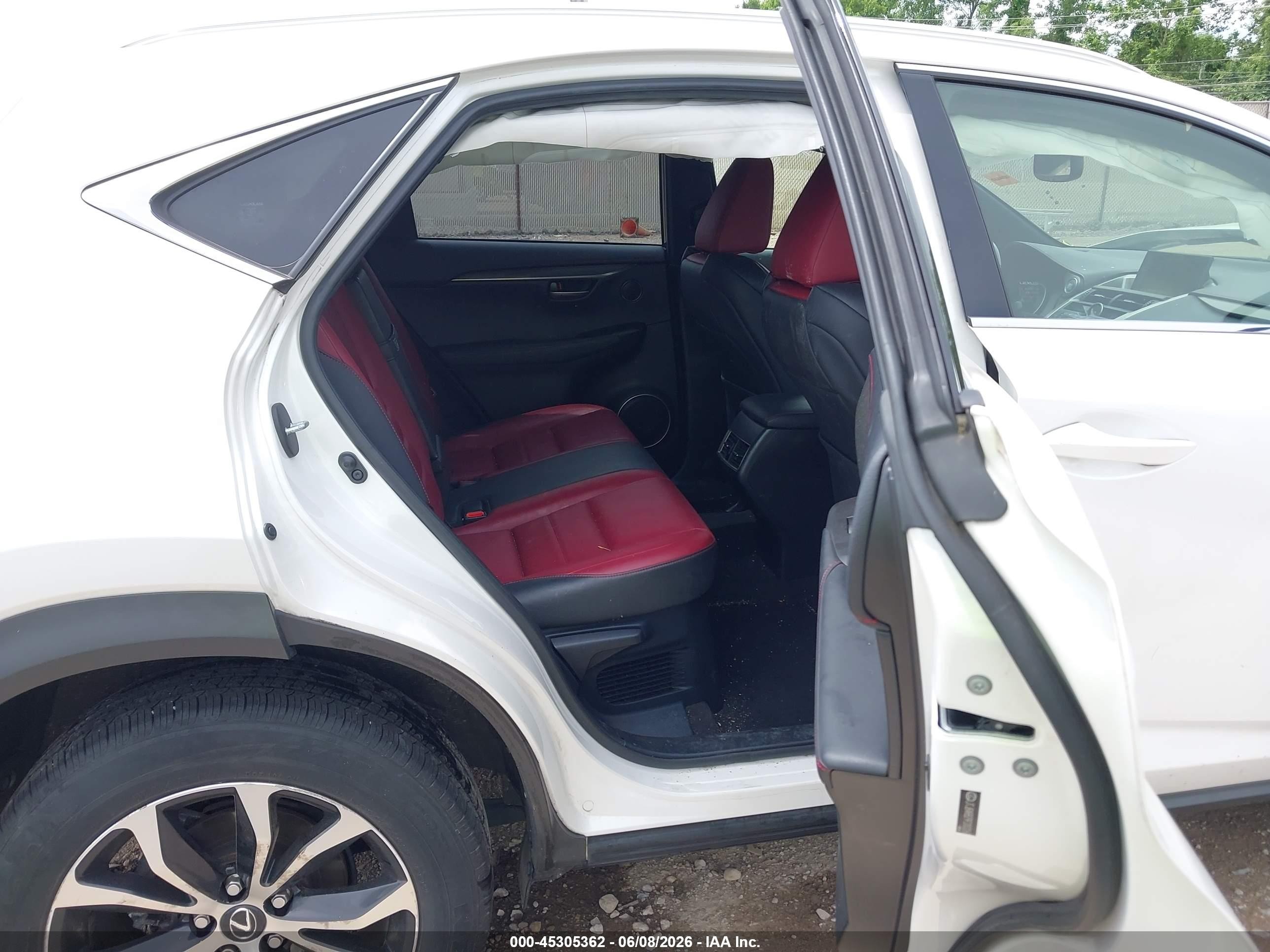 2015 Lexus Nx 200t F Sport White vin: JTJBARBZ9F2003267