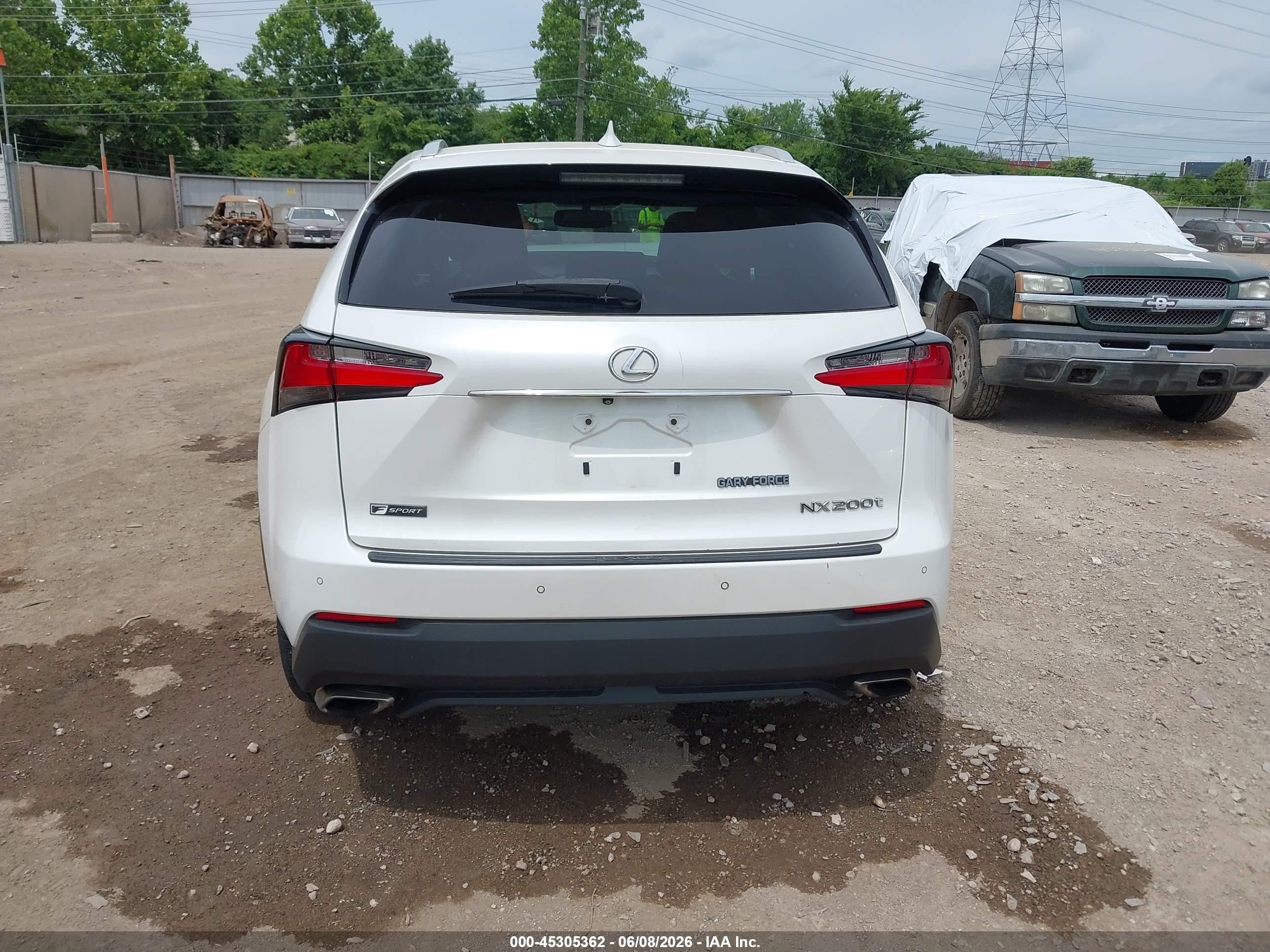 2015 Lexus Nx 200t F Sport White vin: JTJBARBZ9F2003267