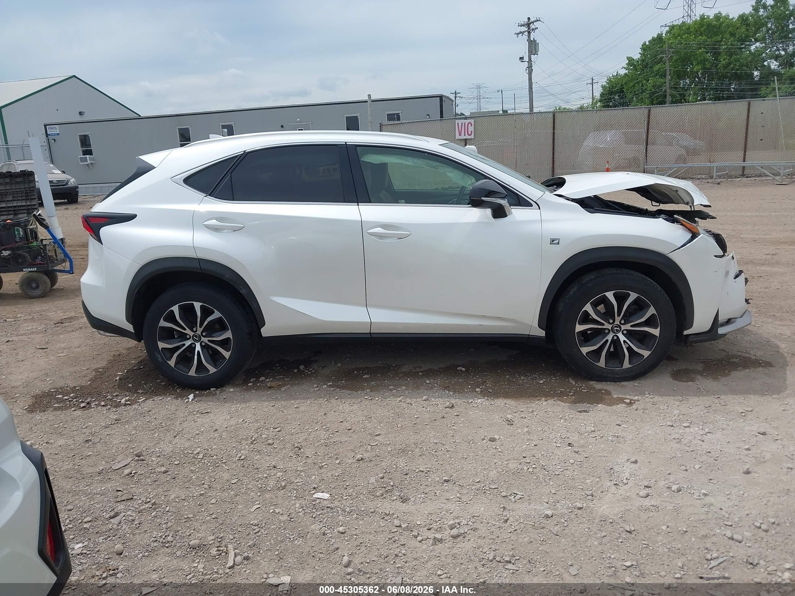 2015 Lexus Nx 200t F Sport White vin: JTJBARBZ9F2003267
