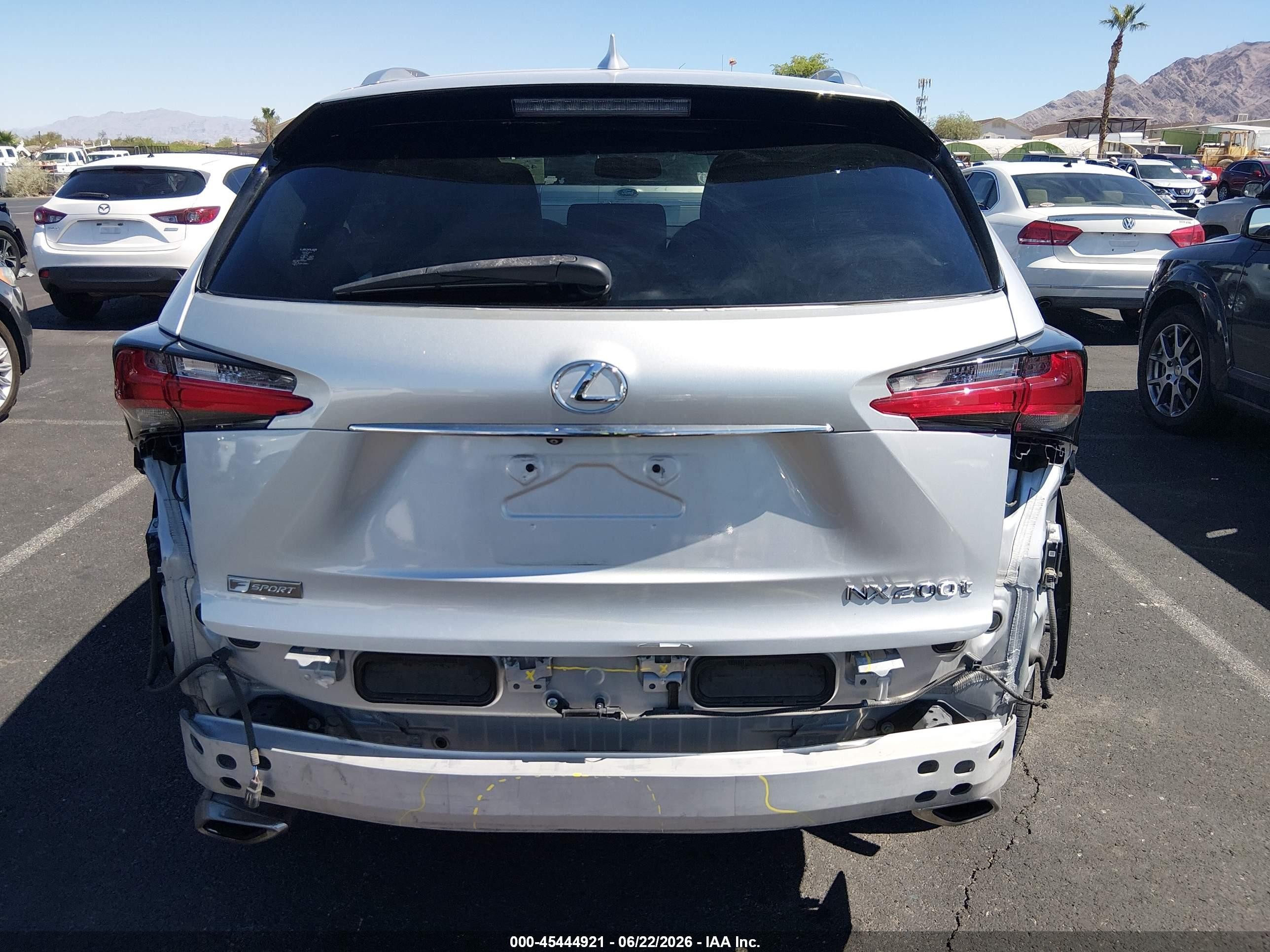 2015 Lexus Nx 200t F Sport Серебряный vin: JTJBARBZ9F2011904