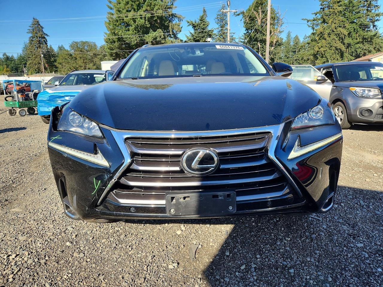 2015 Lexus Nx 200t Black vin: JTJBARBZ9F2021946
