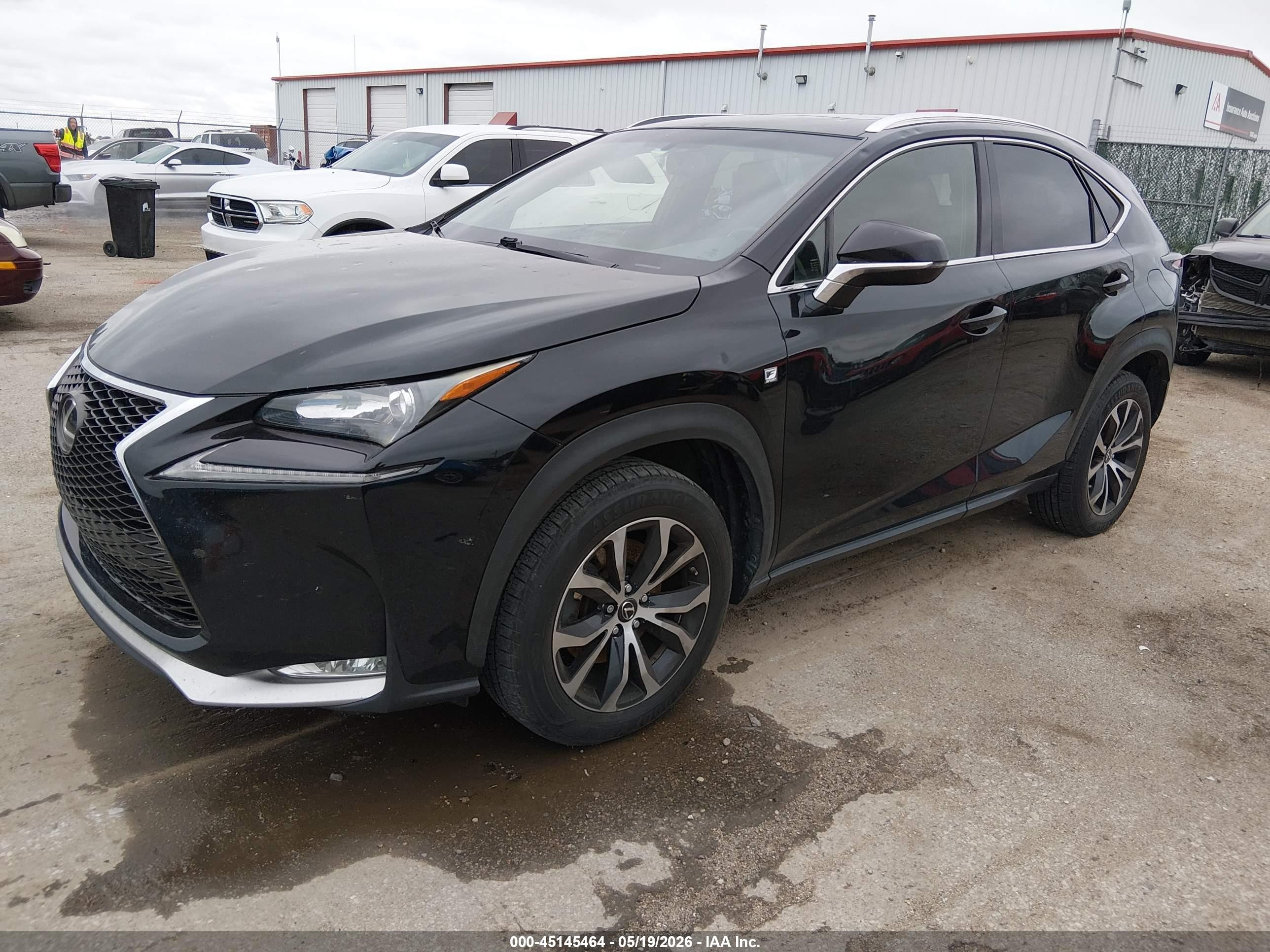 2015 Lexus Nx 200t F Sport Черный vin: JTJBARBZ9F2029111