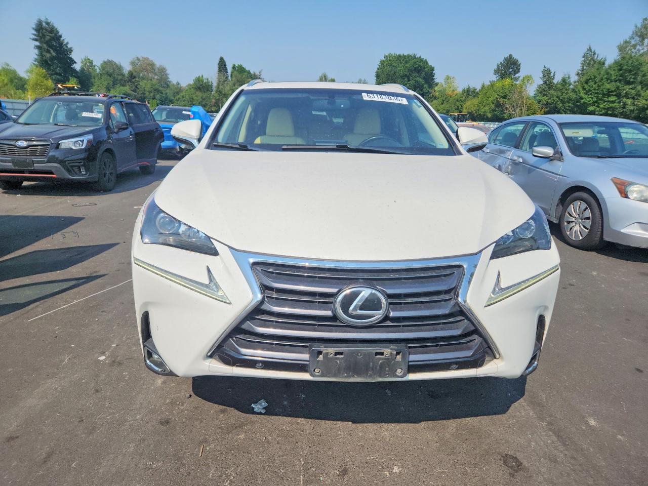 2015 Lexus Nx 200t Белый vin: JTJBARBZ9F2031408