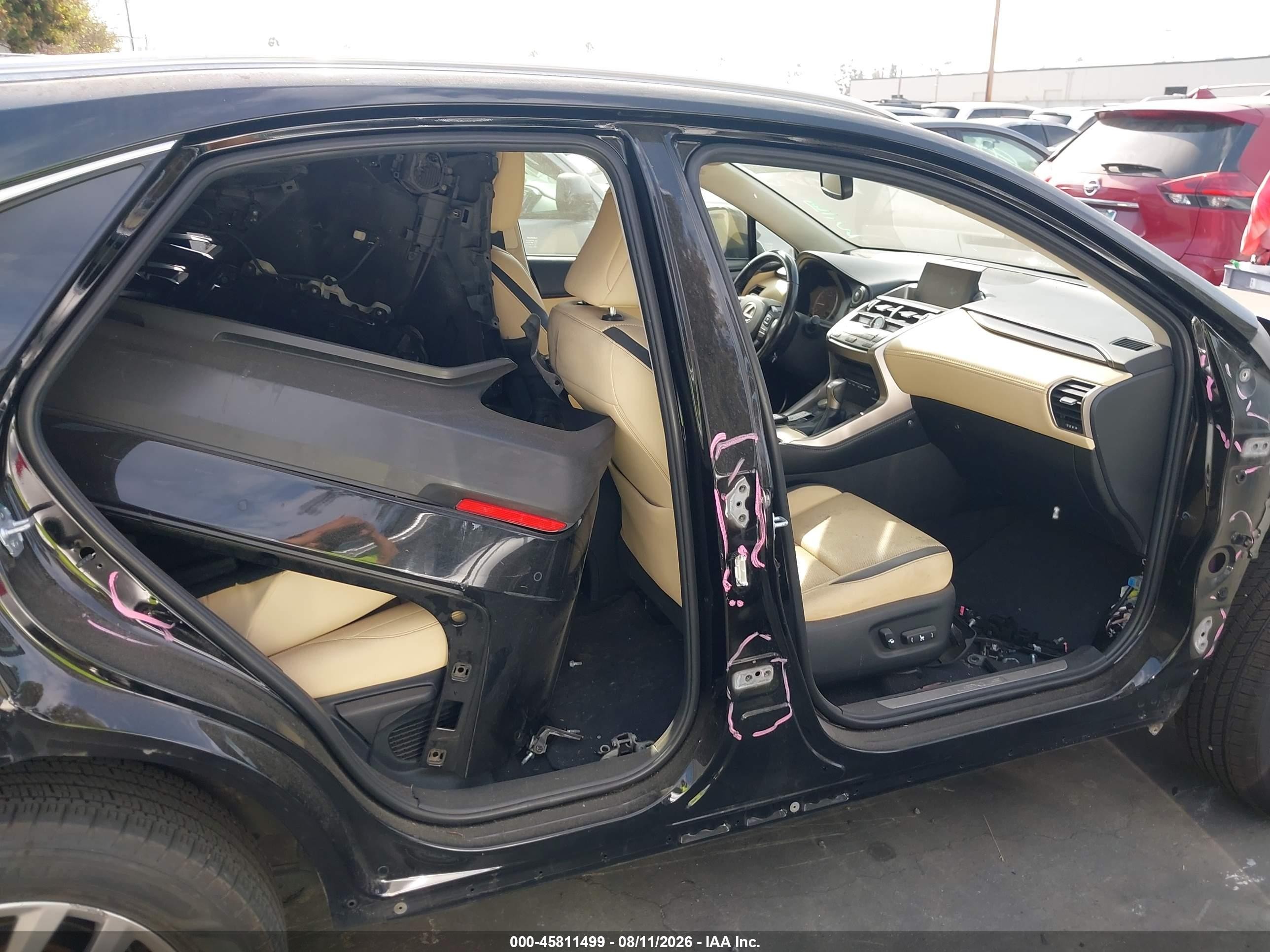 2015 Lexus Nx 200t   Черный vin: JTJBARBZ9F2041257