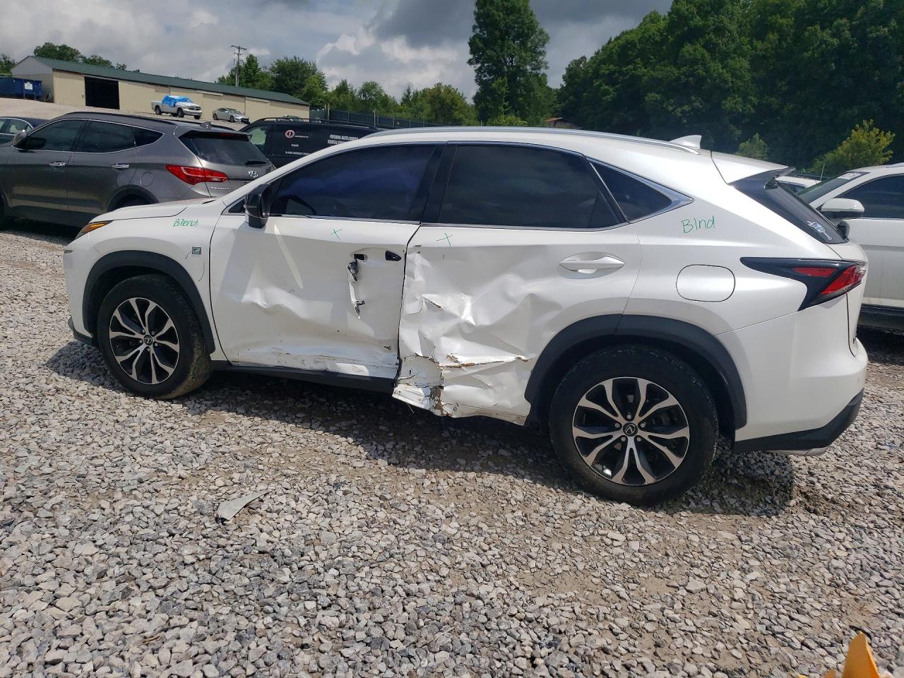 2015 Lexus Nx 200t White vin: JTJBARBZXF2018103