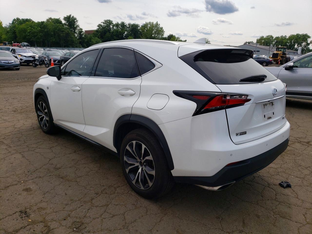 2015 Lexus Nx 200t White vin: JTJBARBZXF2026766