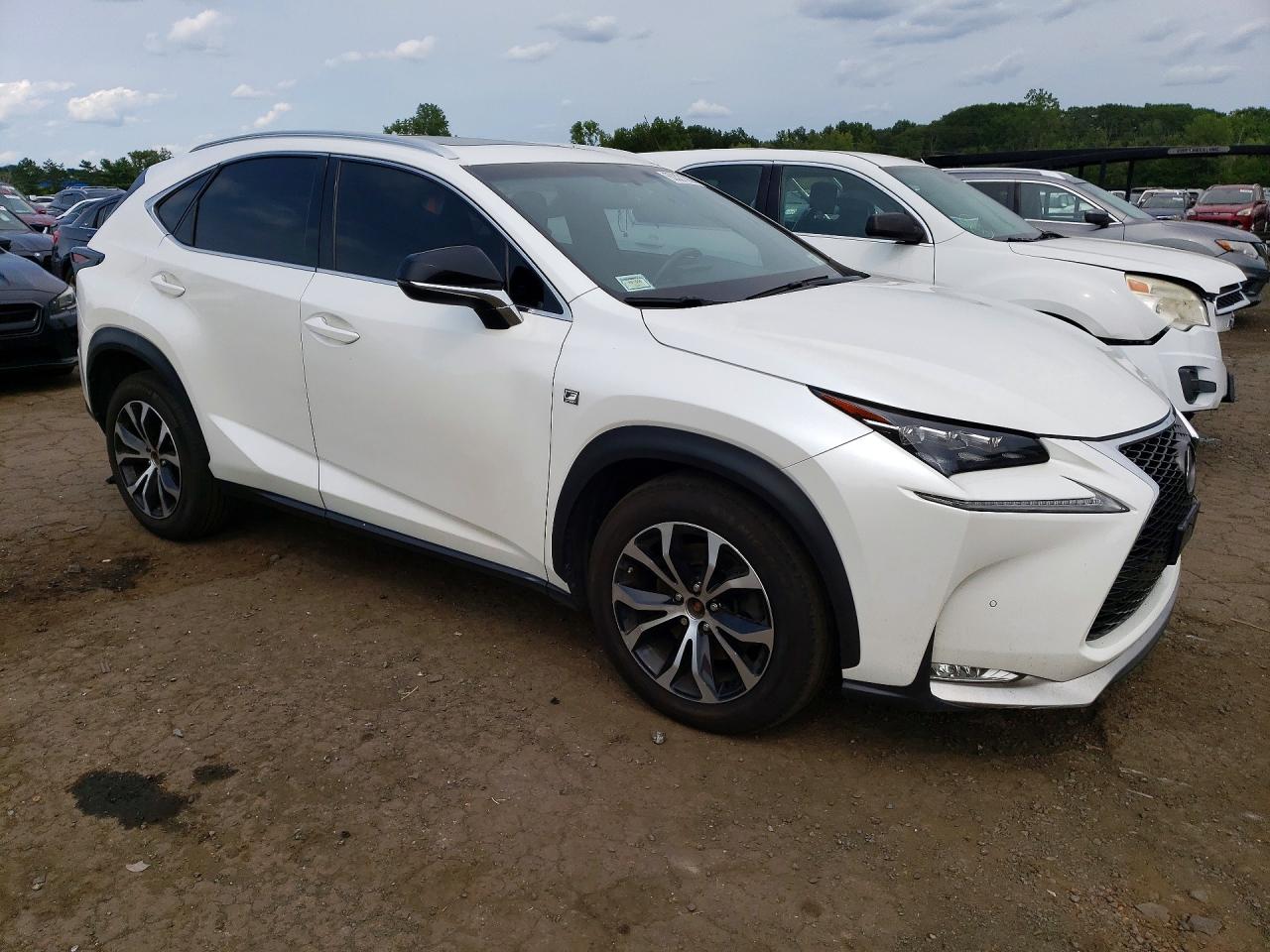 2015 Lexus Nx 200t White vin: JTJBARBZXF2026766