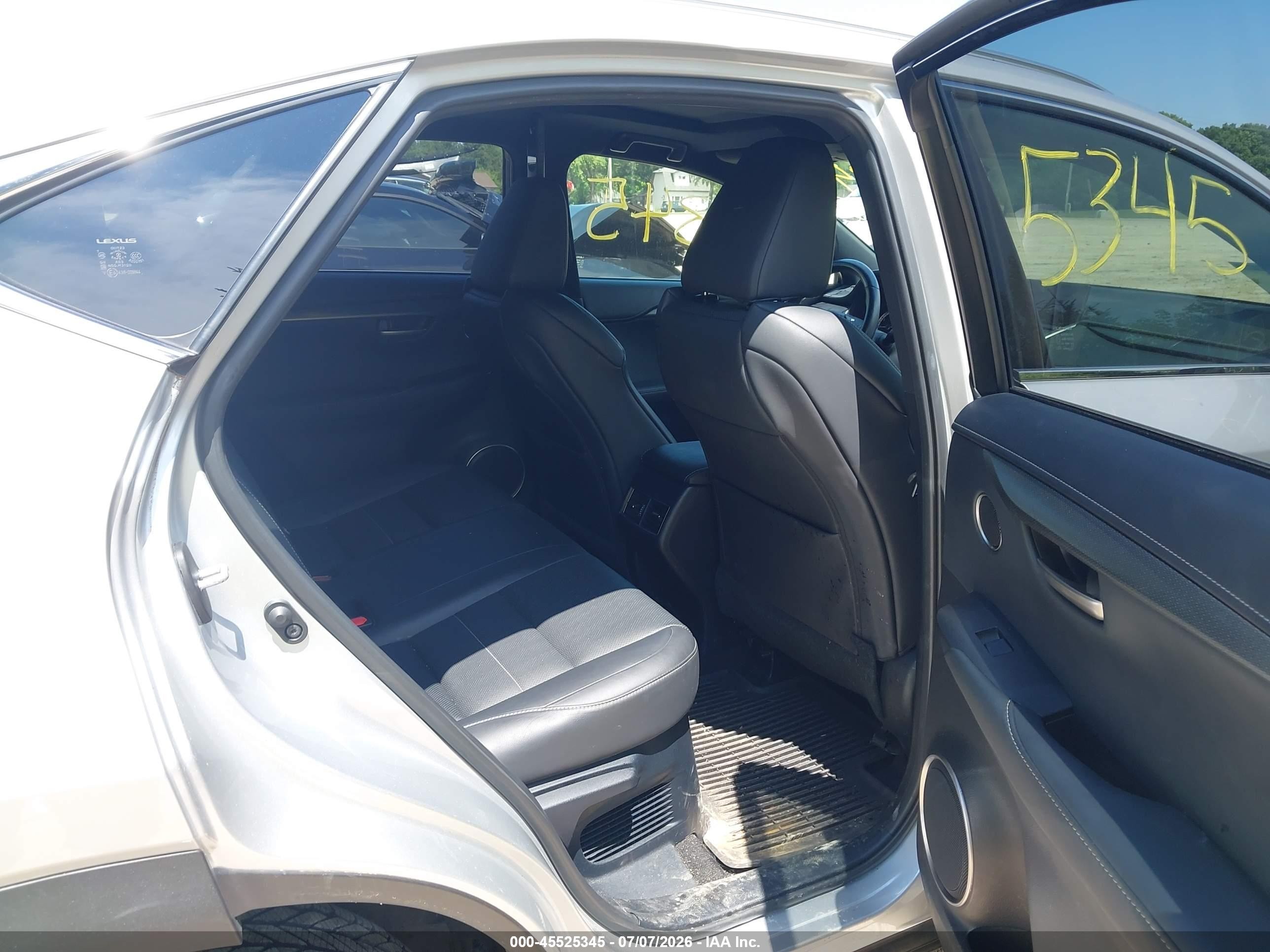 2015 Lexus Nx 200t F Sport Silver vin: JTJBARBZXF2031630
